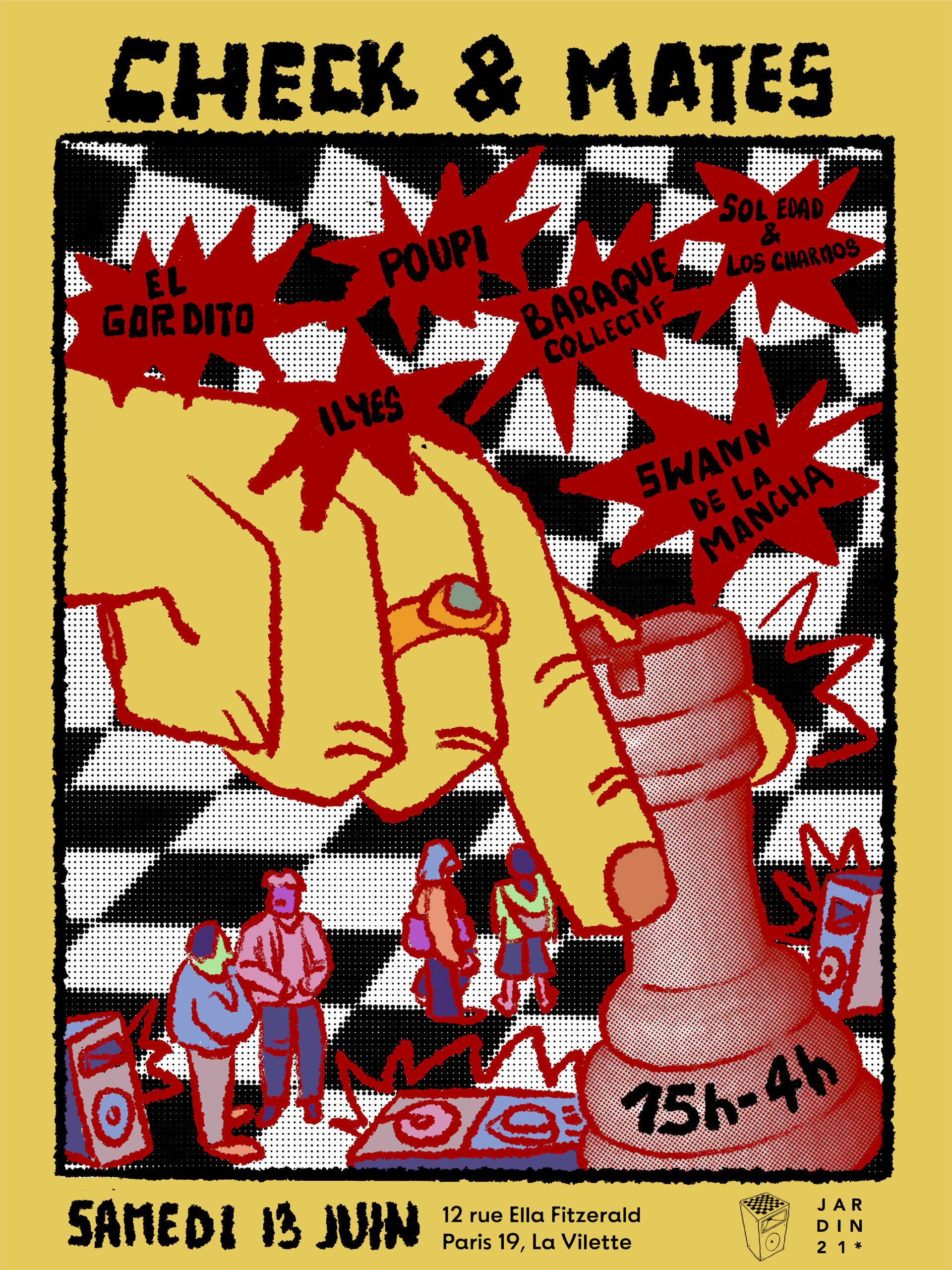 Check And Mates X Jardin21 - Dj Sets & Jeux D'échecs