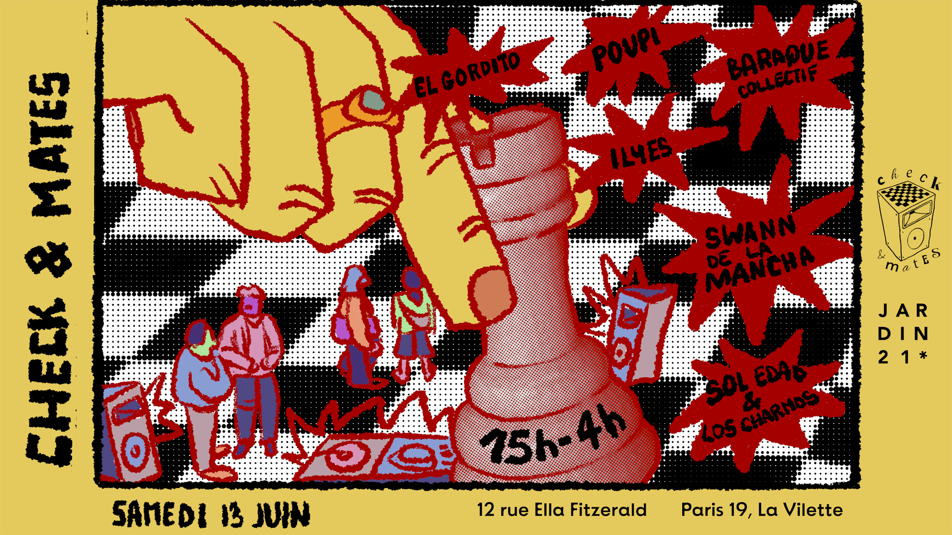 Check And Mates X Jardin21 - Dj Sets & Jeux D'échecs