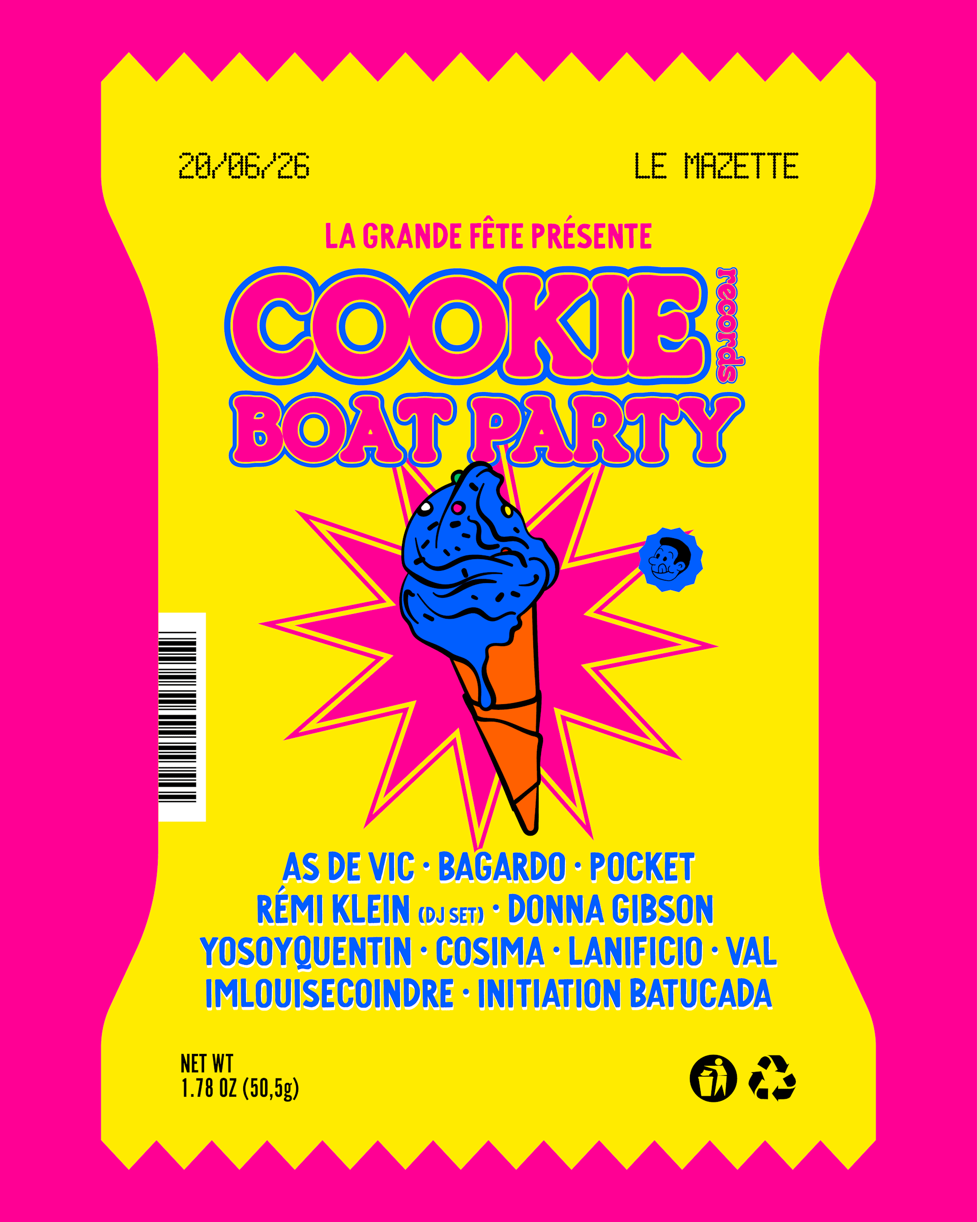 La Grande Fête Présente Cookie Boat Party !