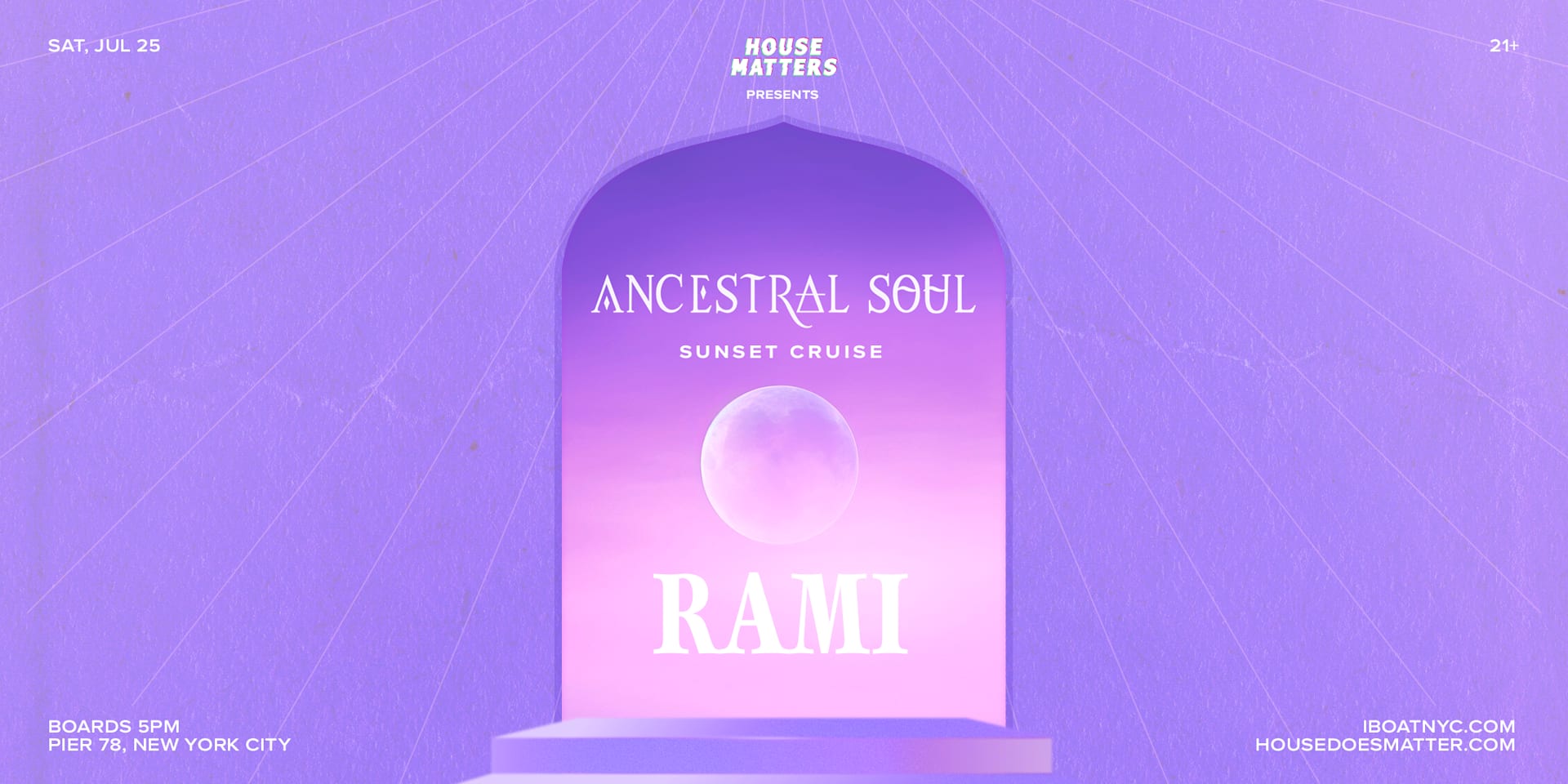 House Matters: Ancestral Soul Sunset Cruise With Rami