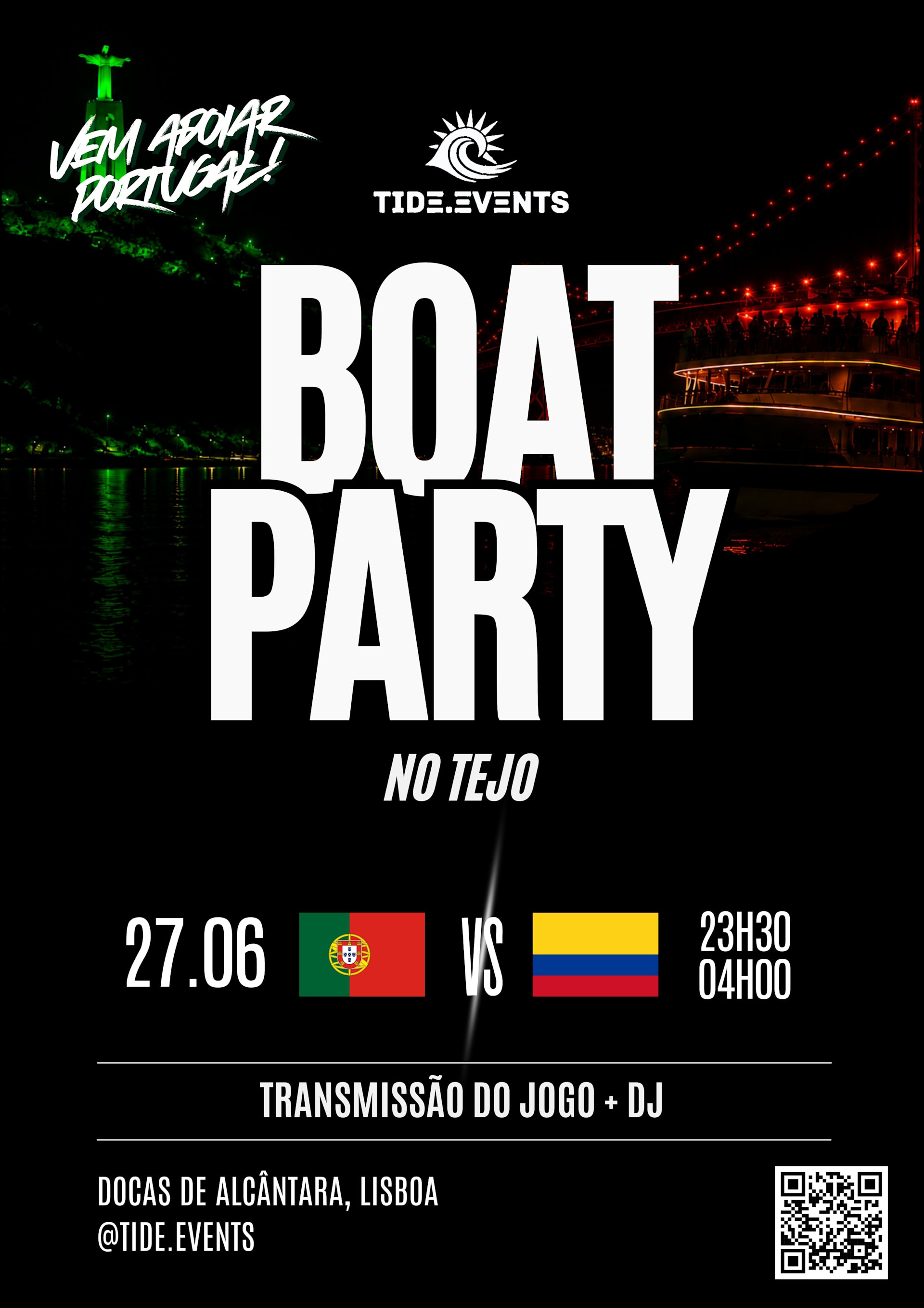Boat Party - Portugal X Colombia