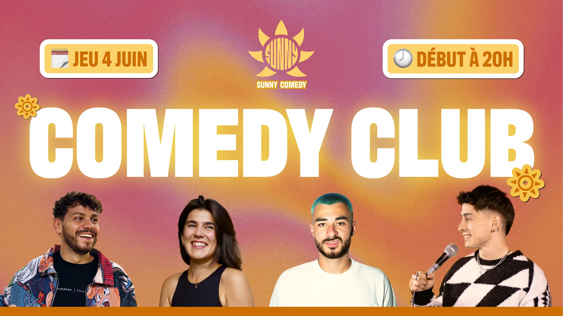 Sunny Comedy Club À The People (Julien Vinh, Ayrton, Lisa)