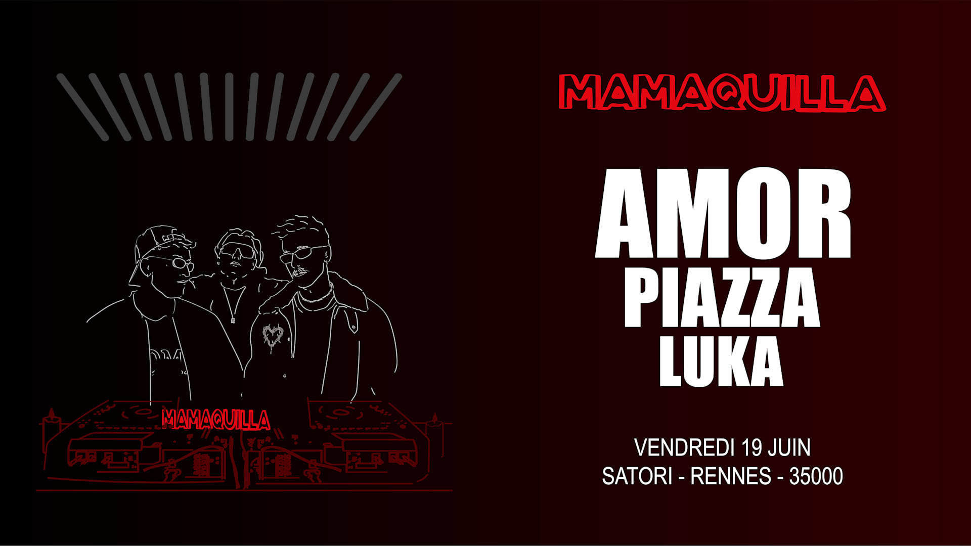Amor X Piazza X Satori Club