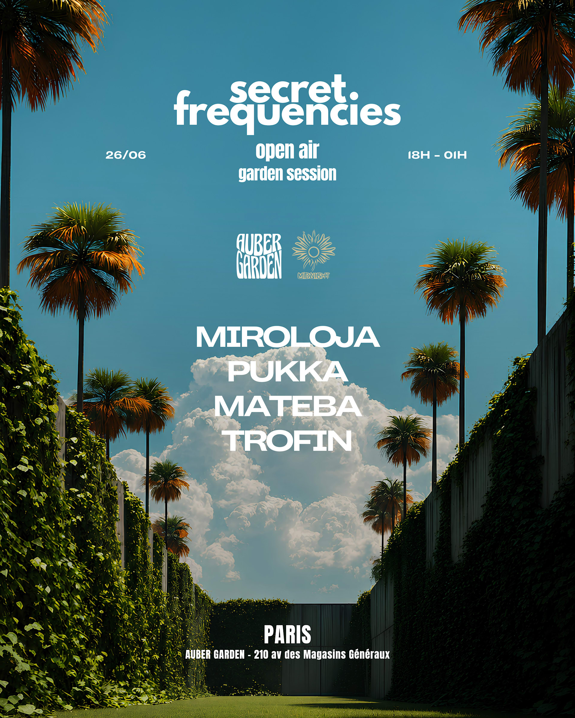 Secret Frequencies : Open Air W/ Miroloja, Pukka & More