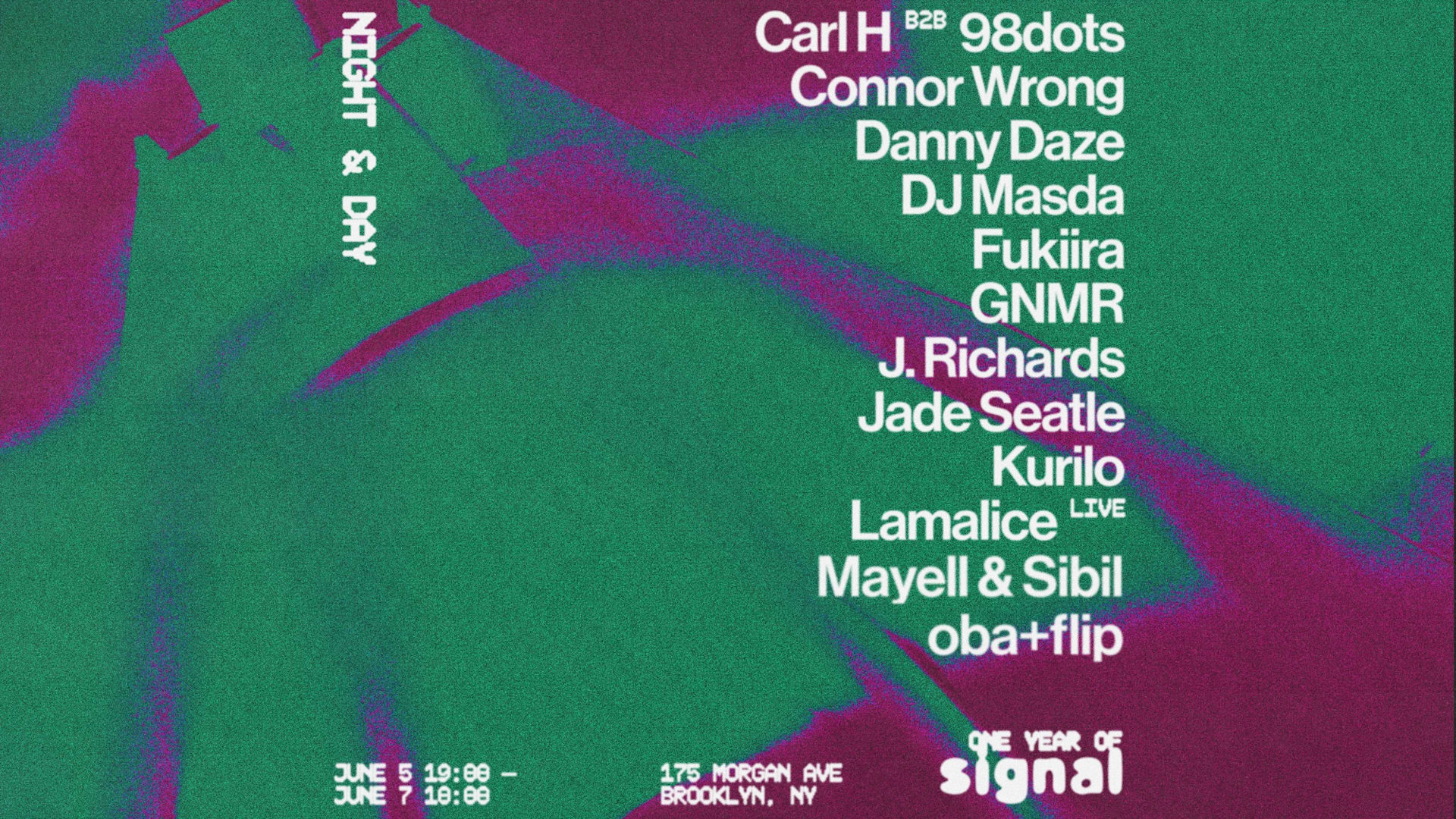 One Year Of Signal-Danny Daze, Dj Masda, Gnmr, Carl H + More