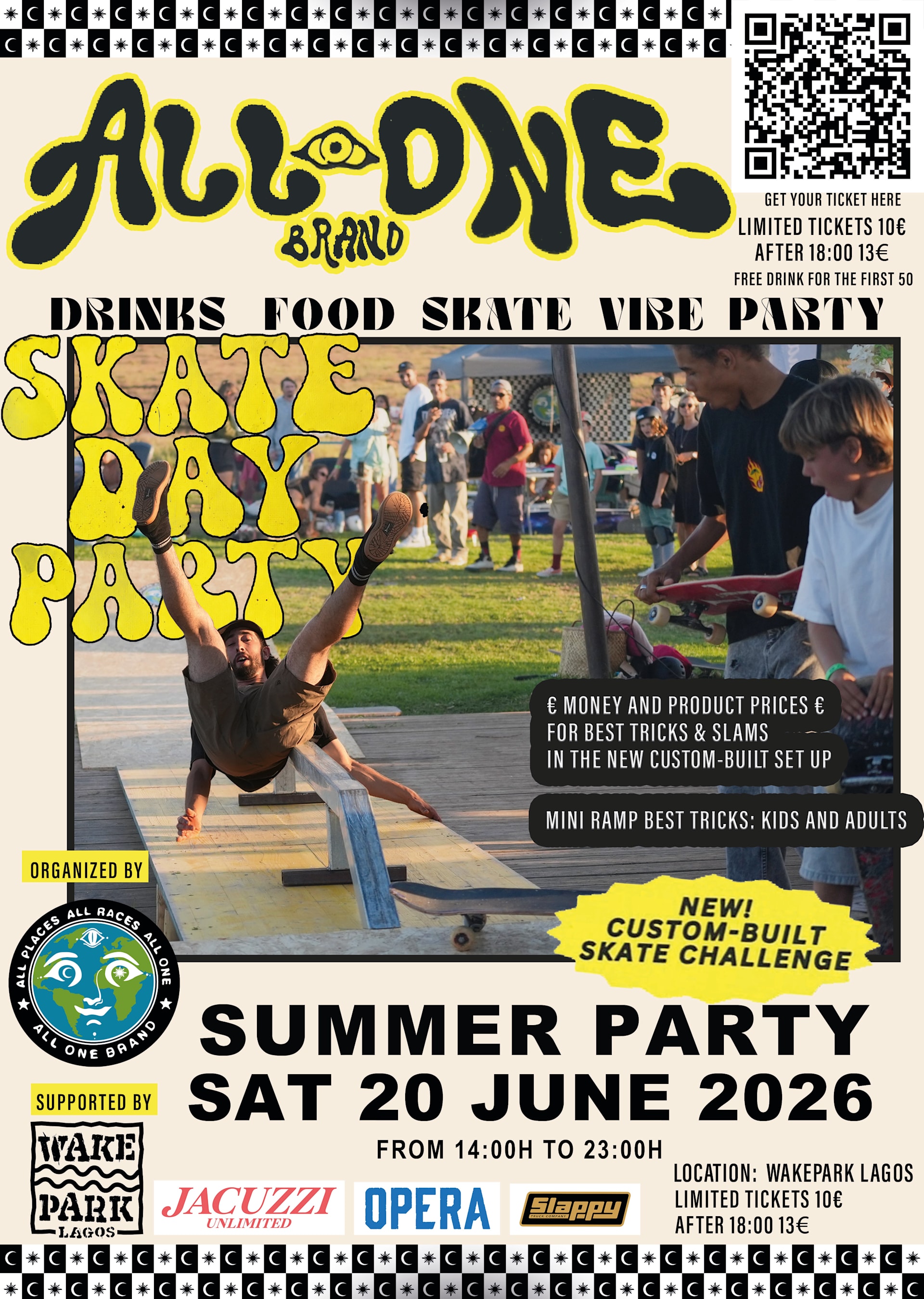 All One X Wakepark Skate Summer Party