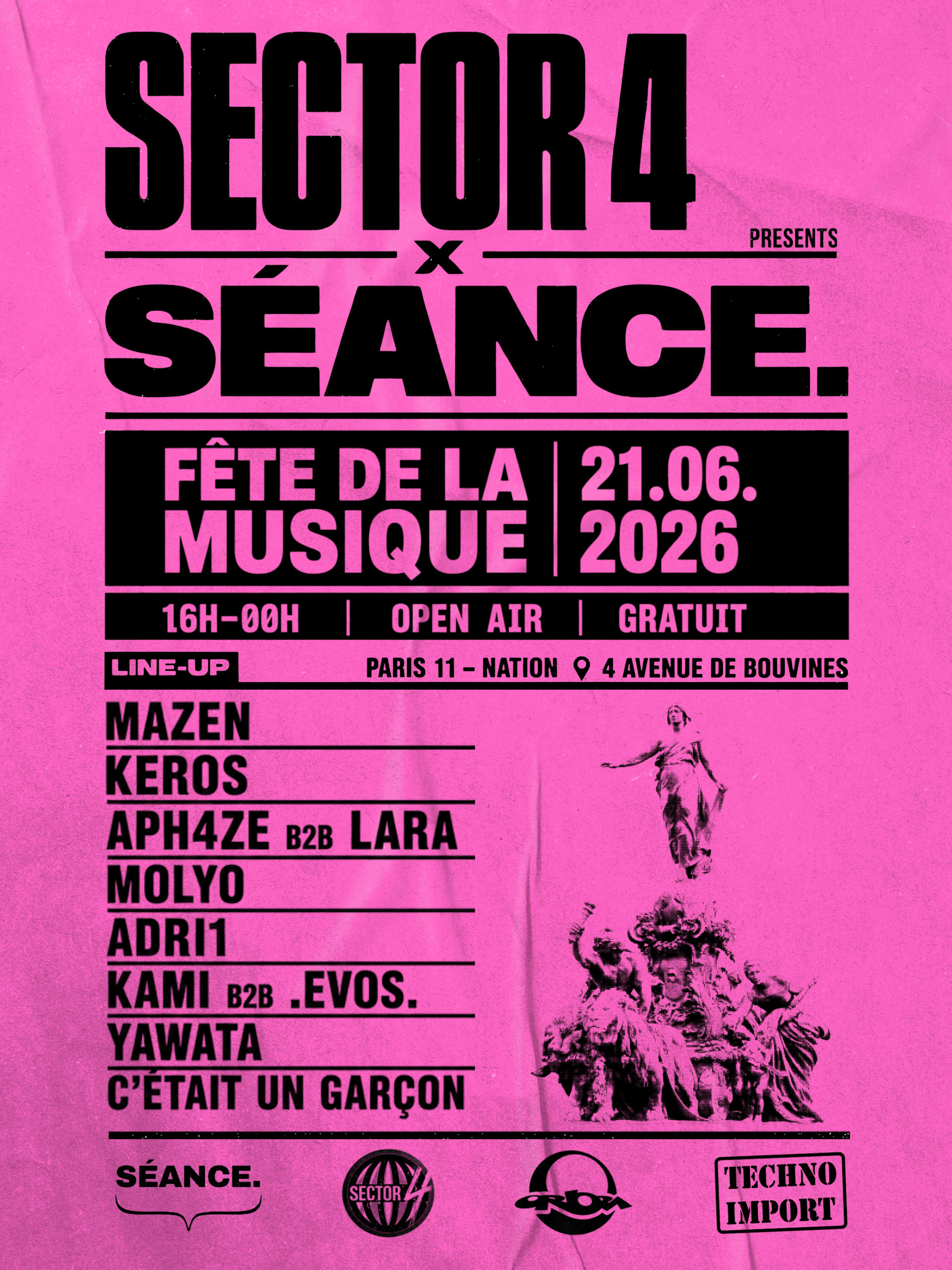 Fête De La Musique : Séance X Sector 4 (House To Tekno)