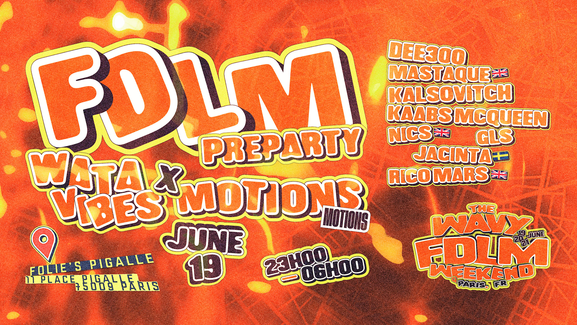 Fdlm Preparty #1 (Watavibes X Motions )