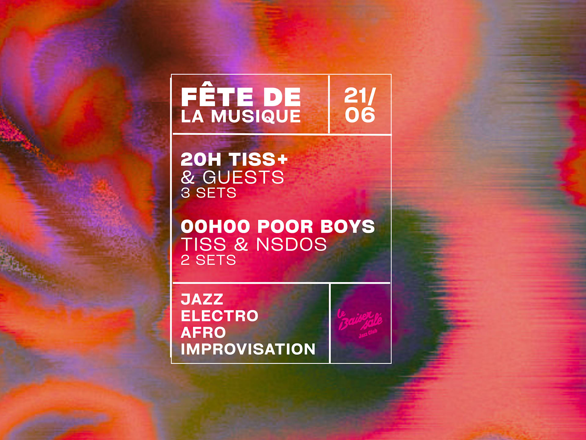 Fête De La Musique / Jazz Electro / Tiss+ / Poor Boys