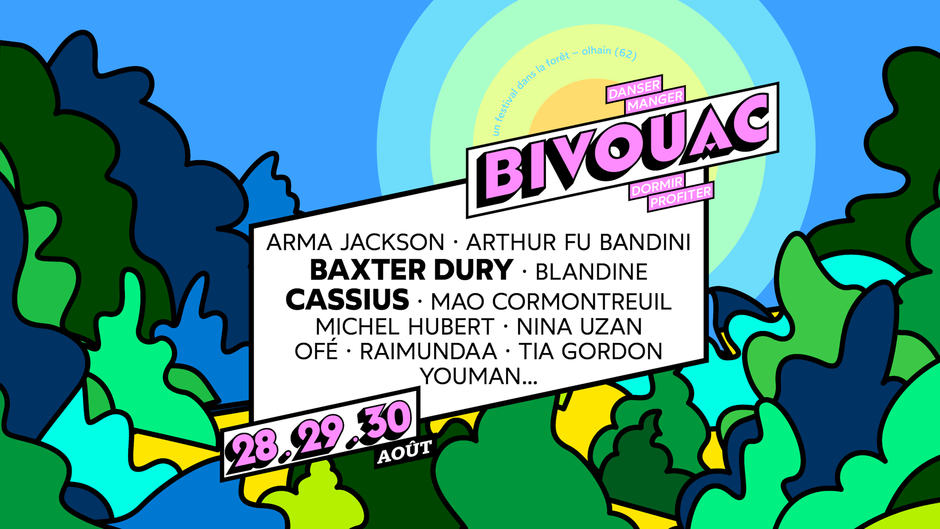 Bivouac 2026 - Festival Dans La Forêt D'olhain
