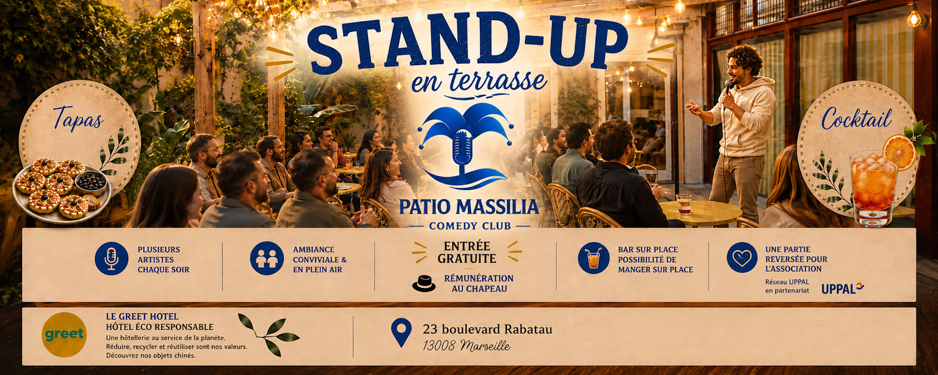 Patio Massilia Comedy Club