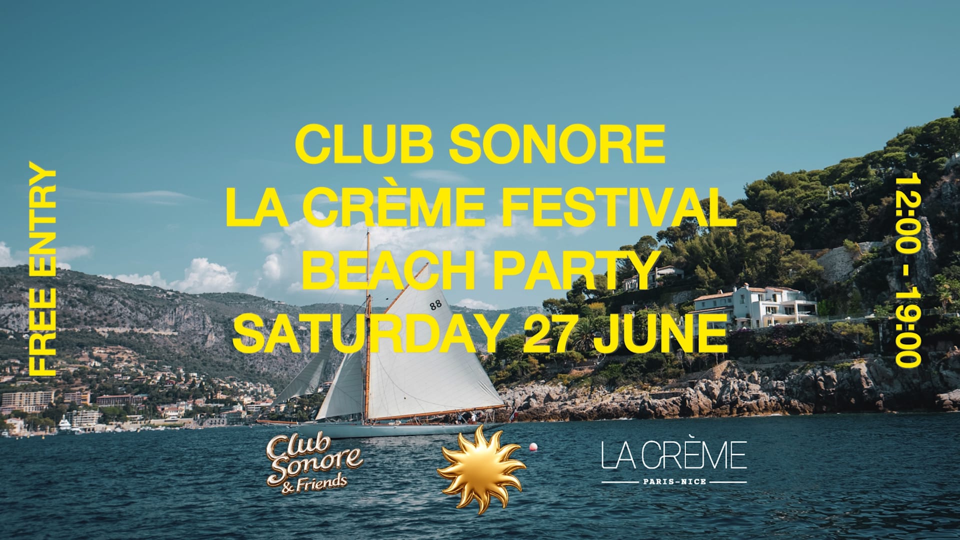 Club Sonore X La Creme Festival X Beach Party 27.06