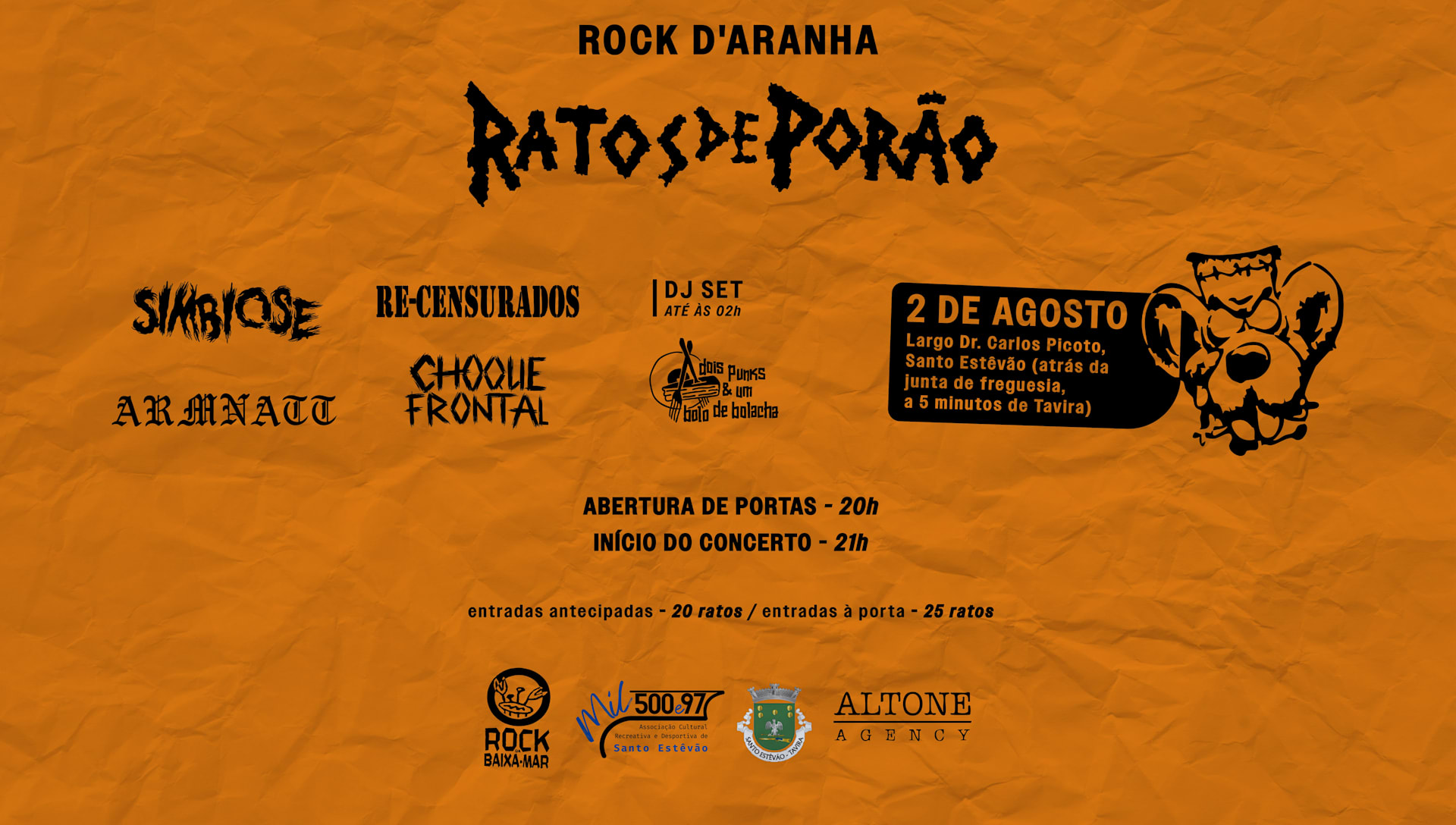 Ratos De Porão, Simbiose + 3 Bandas Convidadas