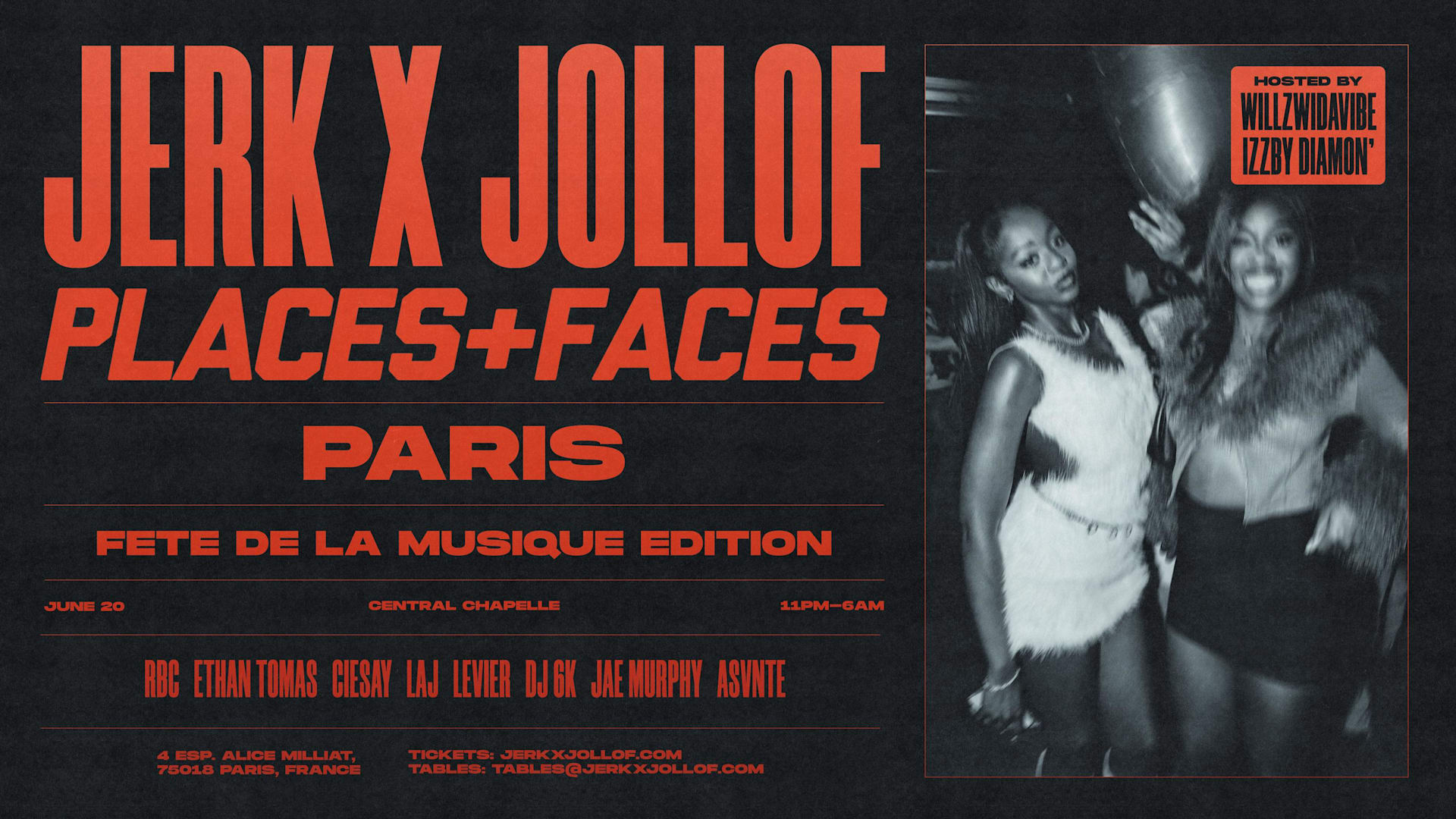 Jerk X Jollof & Places + Faces — Central Chapelle