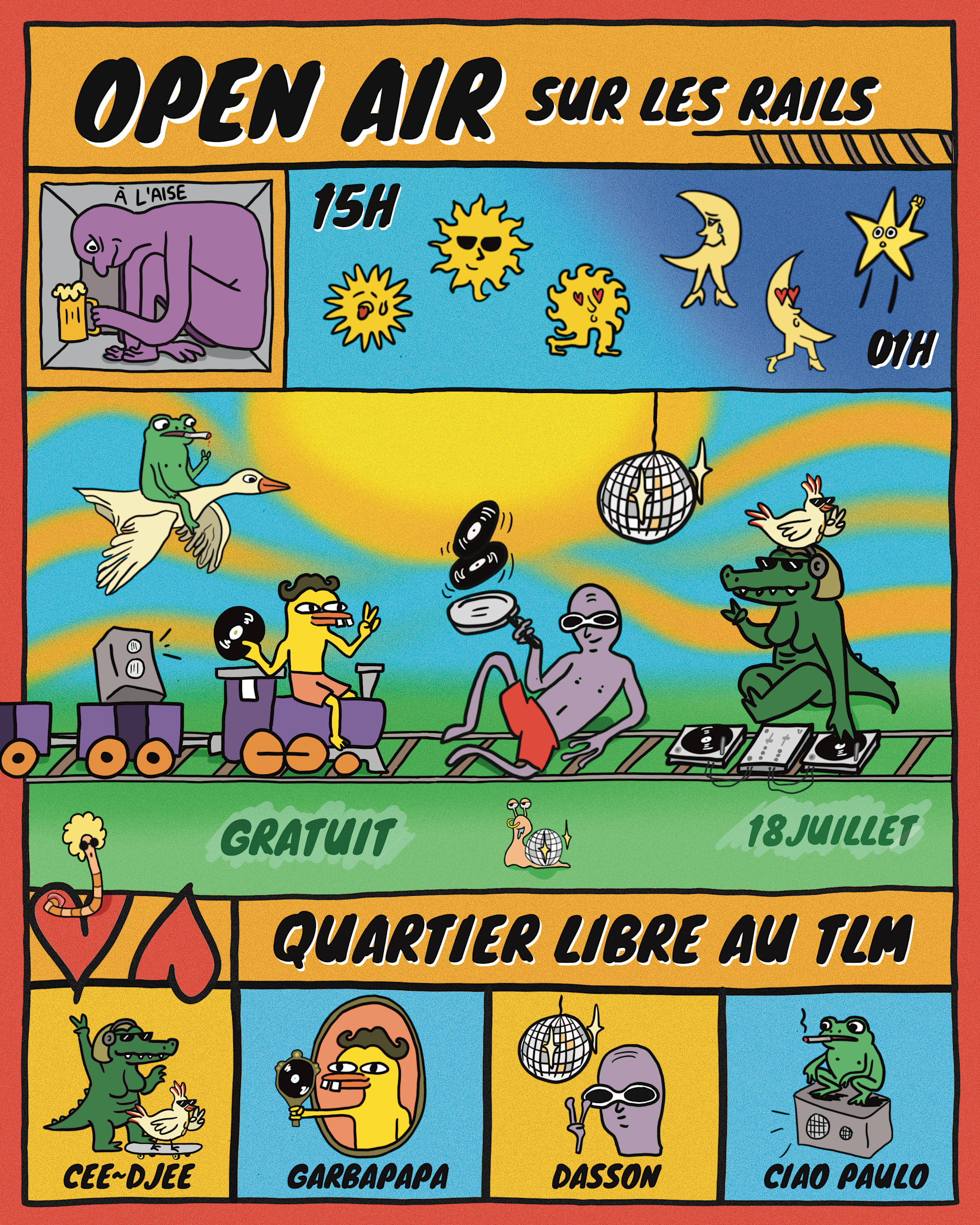 Open-Air Sur Les Rails ~ Quartier Libre Au Tlm (Gratuit)