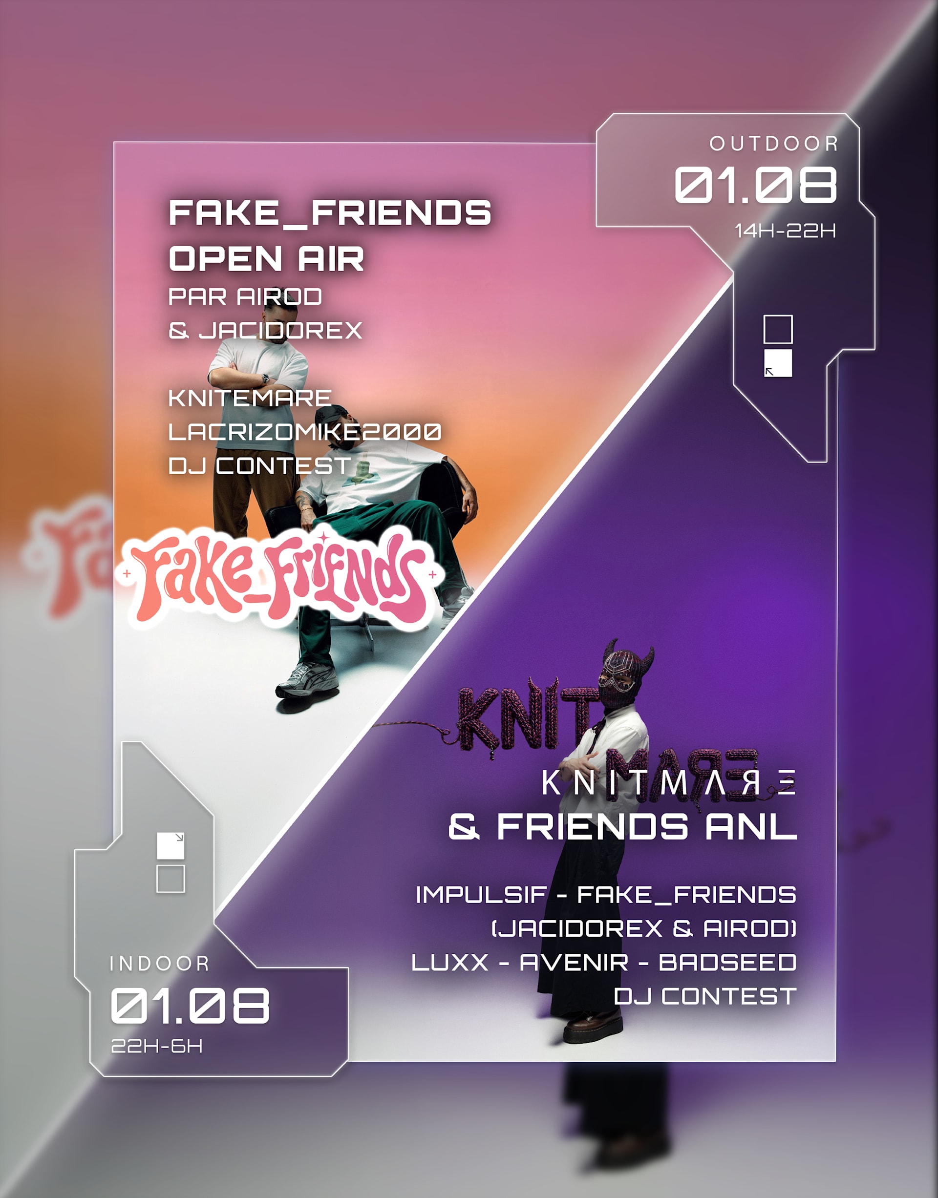 Kodz Open Air: Fake_Friends (Jacidorex-Airod) & Anl Knitmare