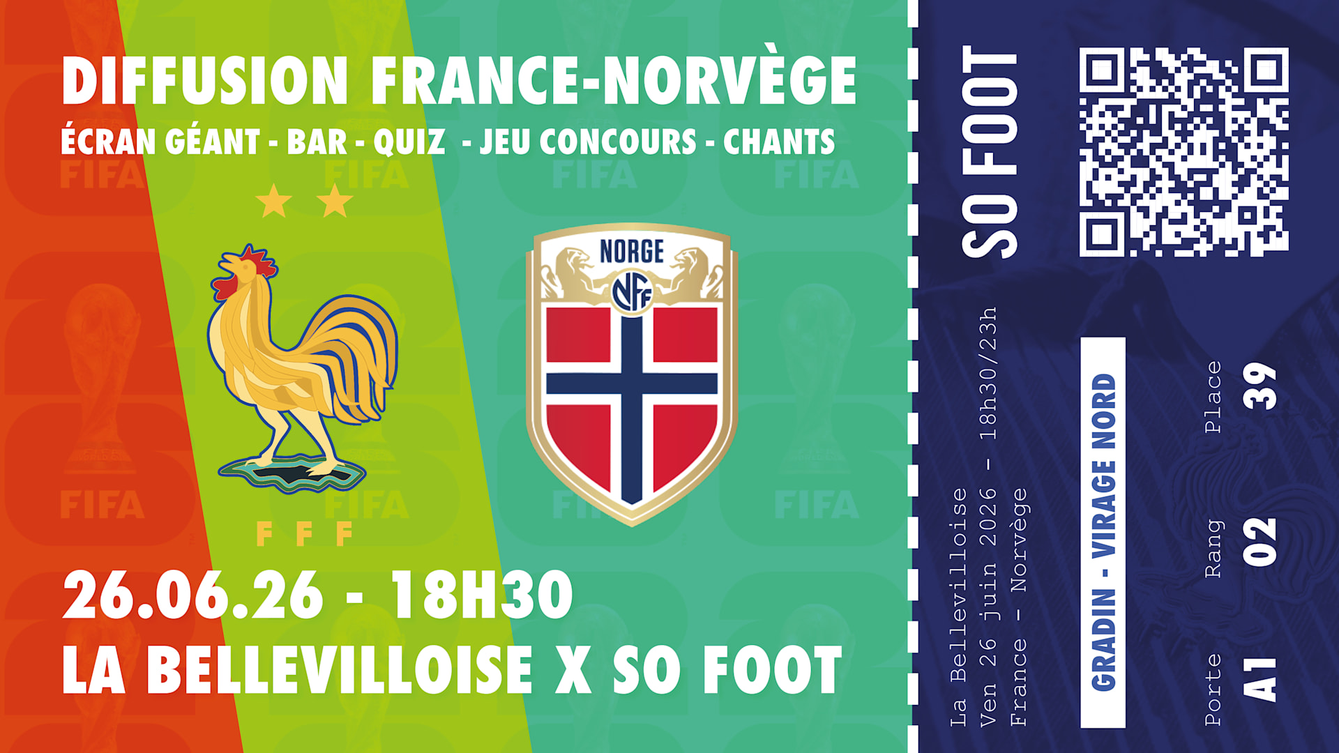 Diffusion France - Norvège | 26.06.26