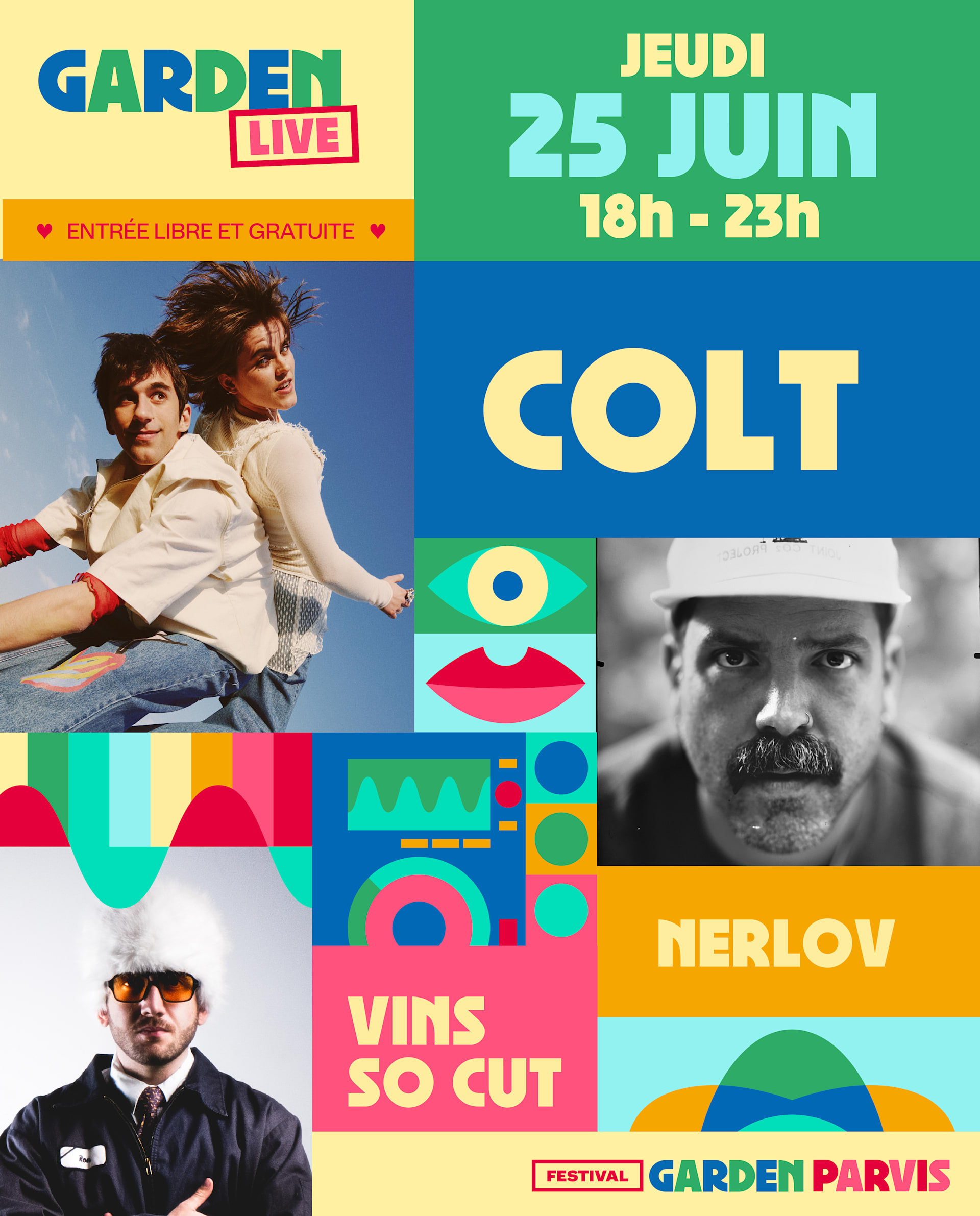 Garden Live W/ Colt, Nerlov & Vins So Cut