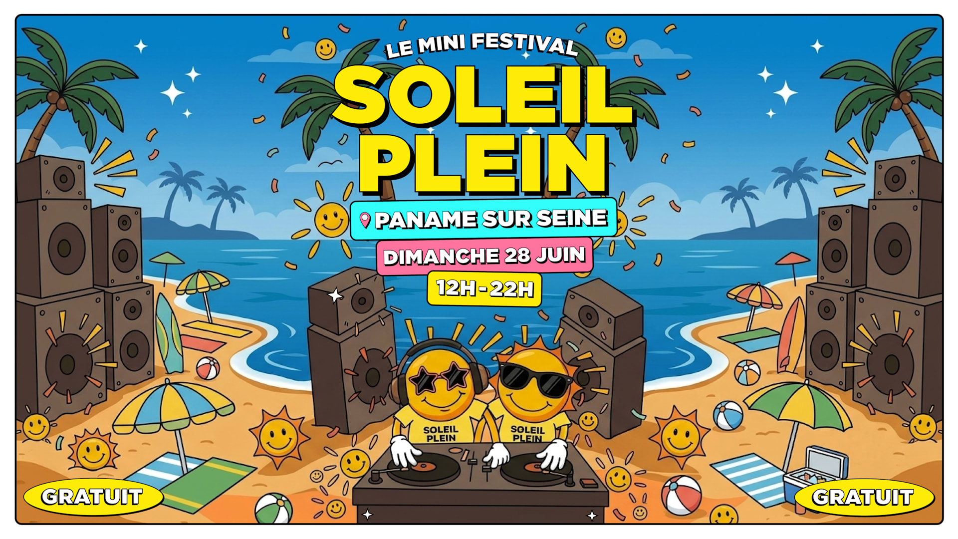 Soleil Plein Invite Dada, B.I.M. & Faruq