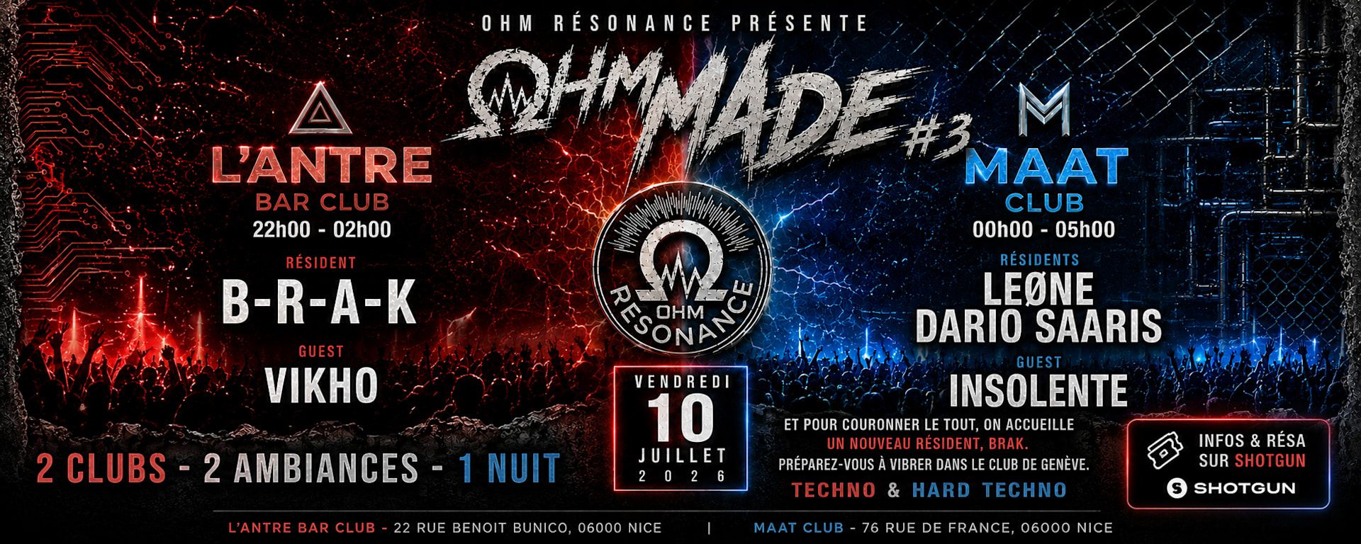 Ohm Made #3 / L'antre X Maat Club / Nice