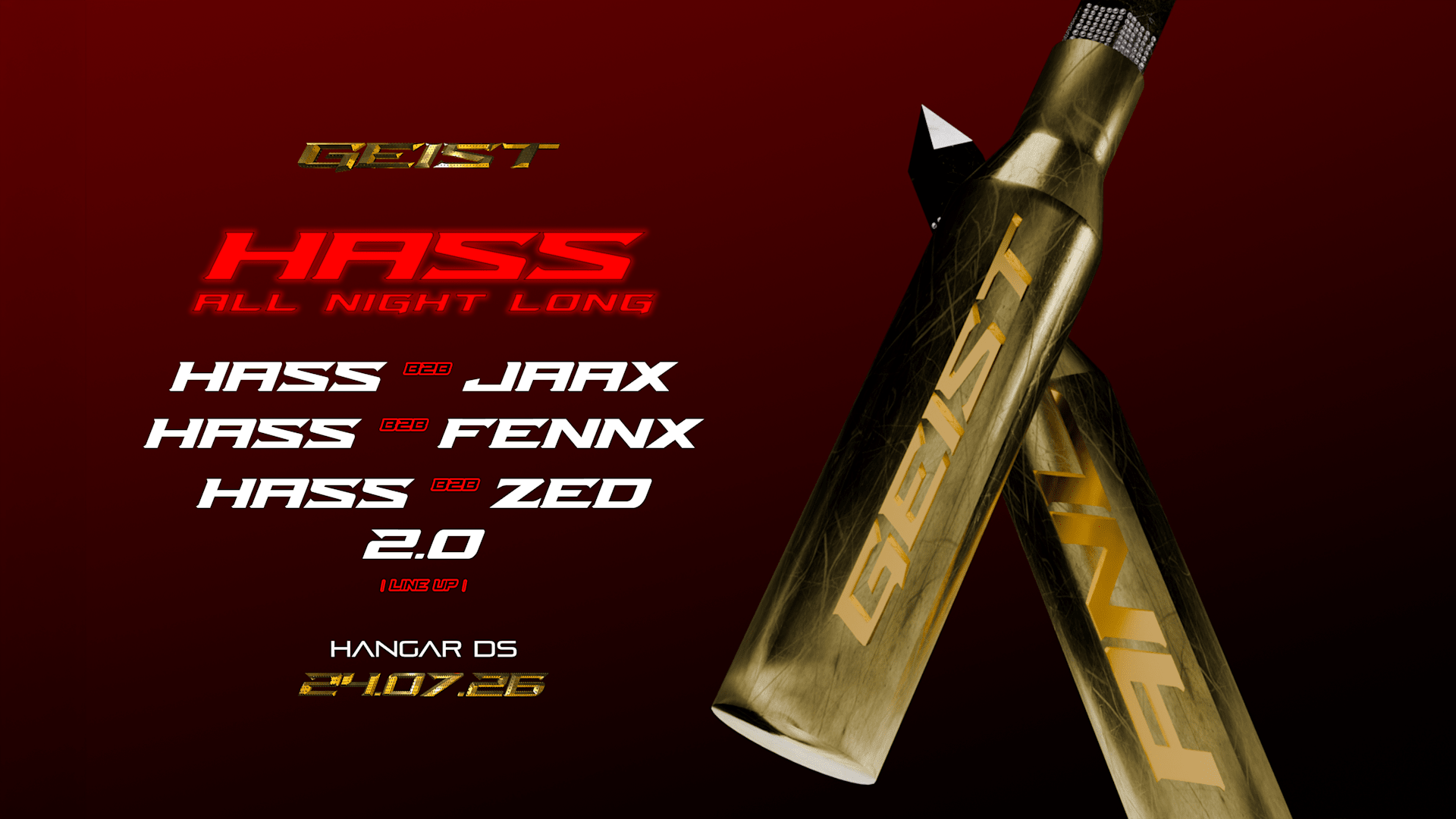 Geist : Hass All Night Long // Jaax - Fennx - Zed