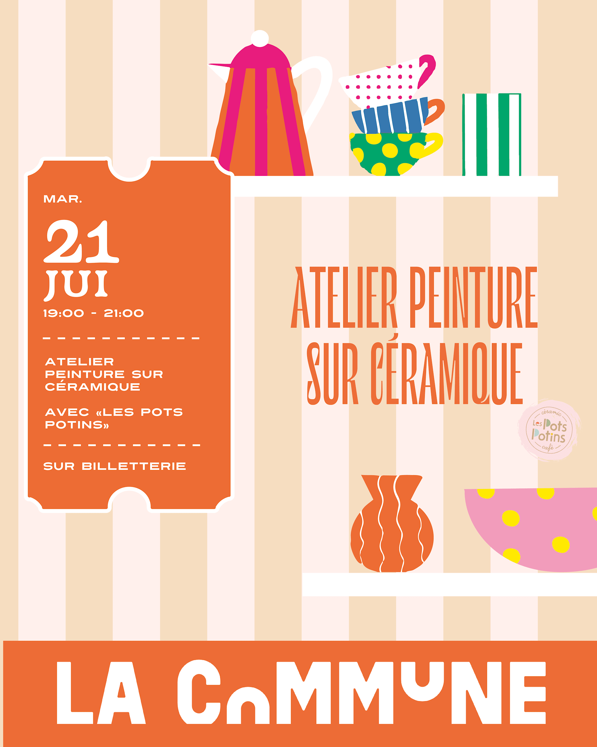 Atelier Peinture Sur Céramique Ft. Pots Potins