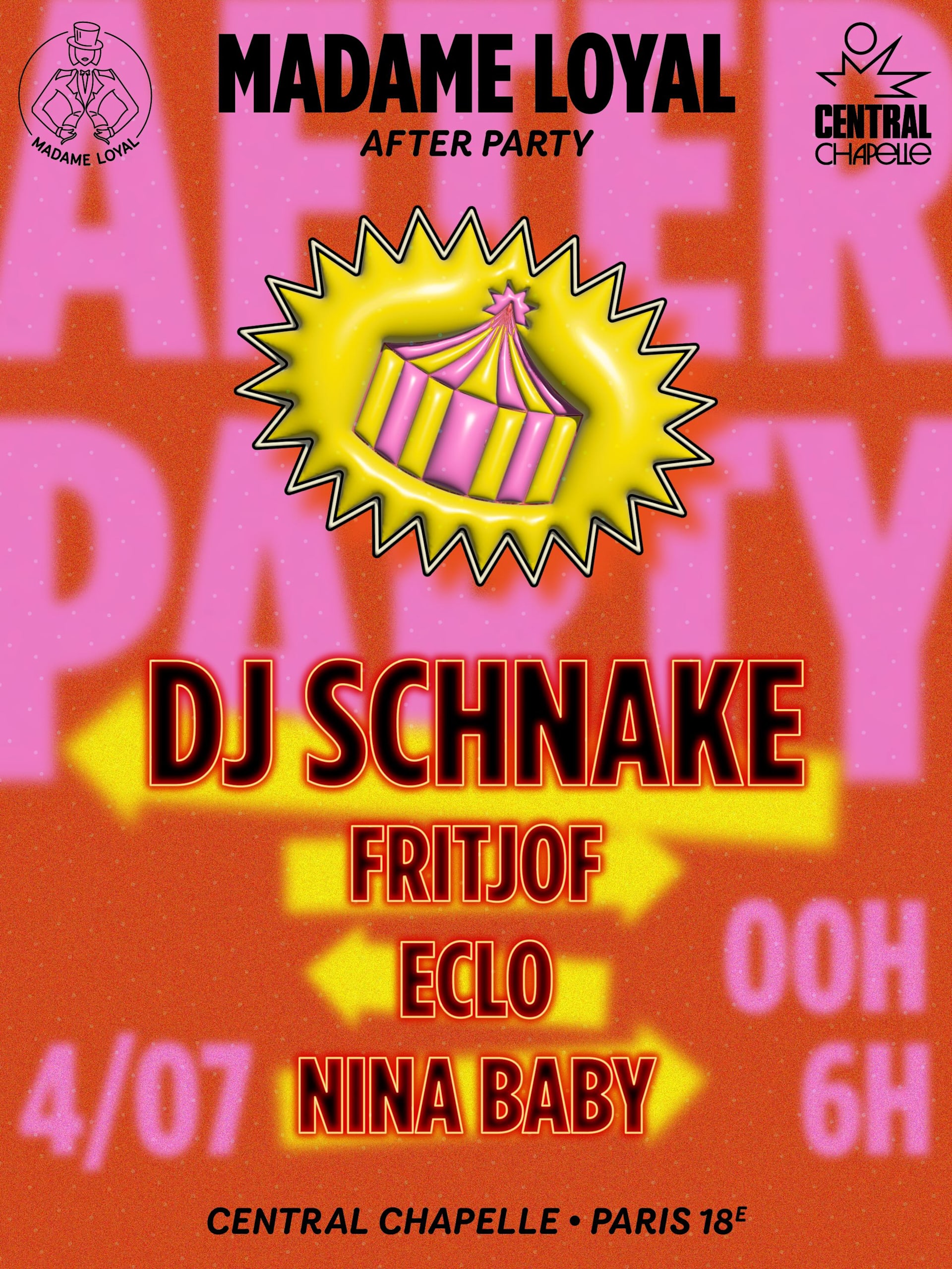 Madame Loyal Official After Party — Central Chapelle