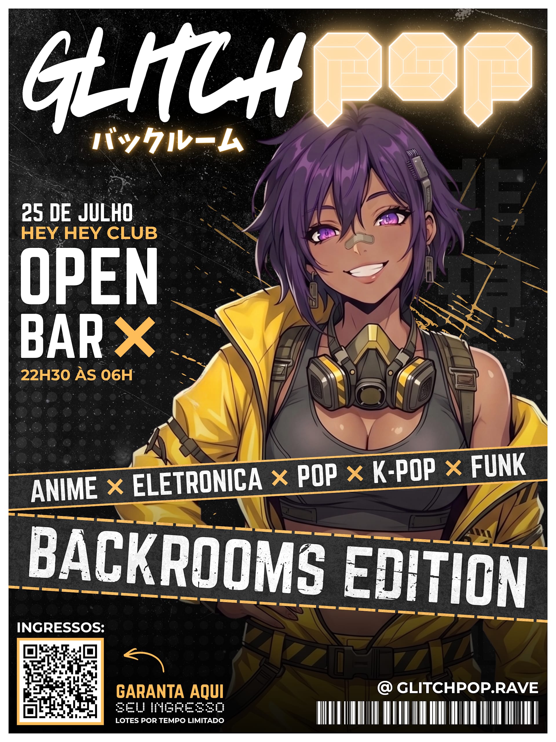 Glitch Pop: Backrooms — Edição 2026 — Open Bar