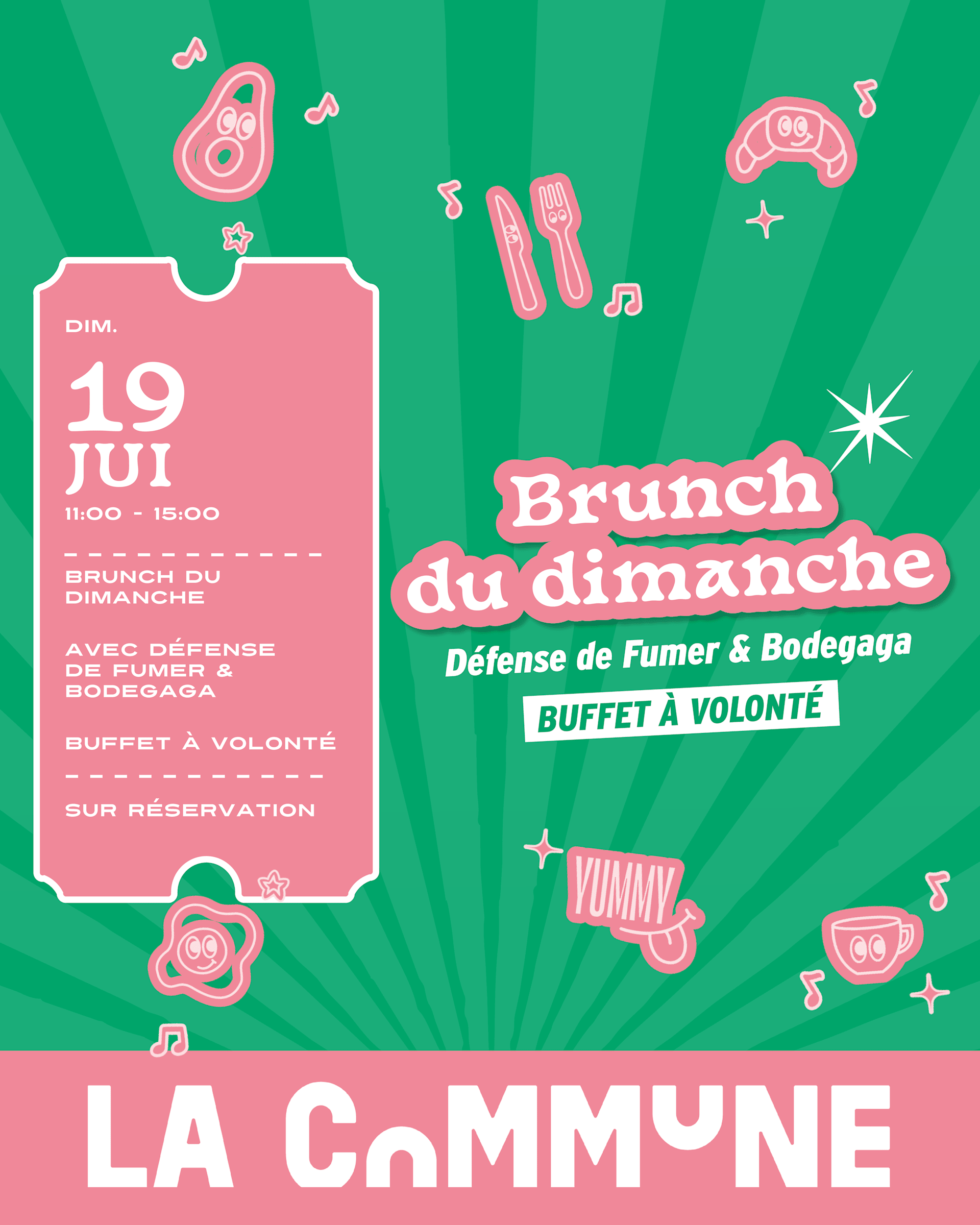 Brunch Du Dimanche ! Ft. Défense De Fumer & Bodegaga