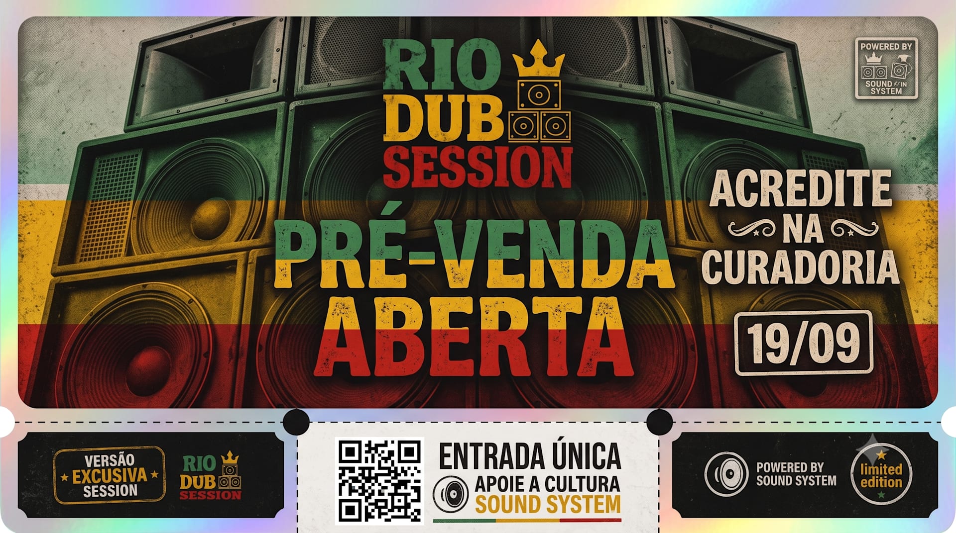 [19/09] Pré-Venda - Rio Dub Session