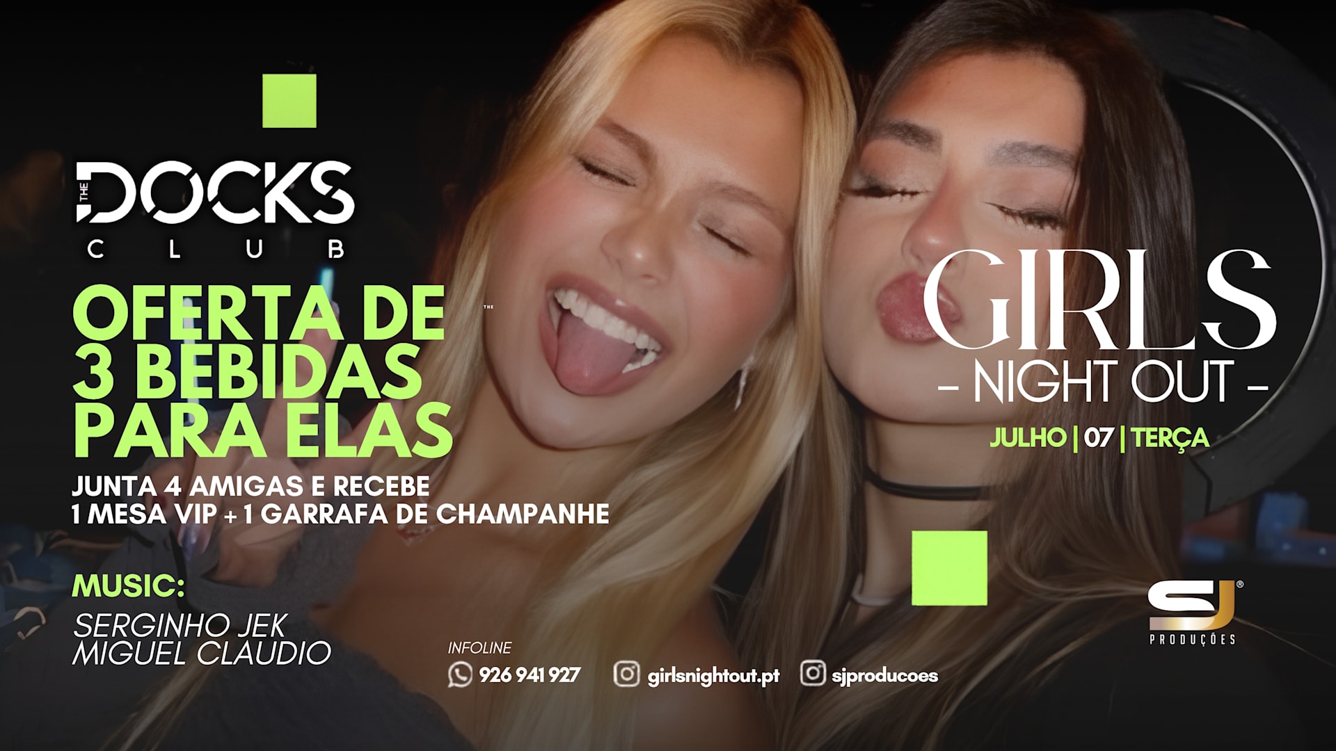 Girls Night Out 3 Free Drinks |