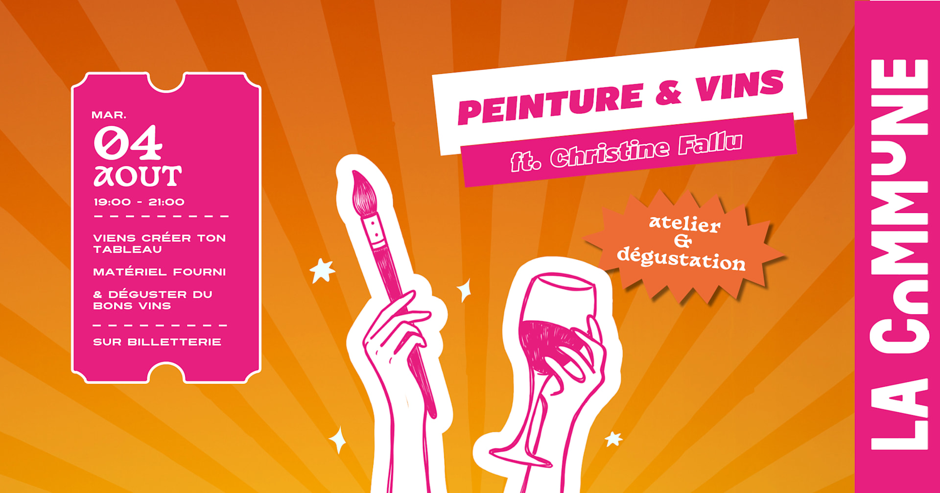 Atelier Peinture & Dégustation De Vins