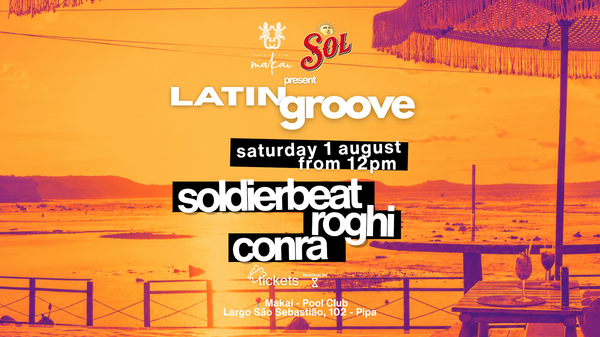 Latin Groove - 1 Agosto - Makai Pool Club