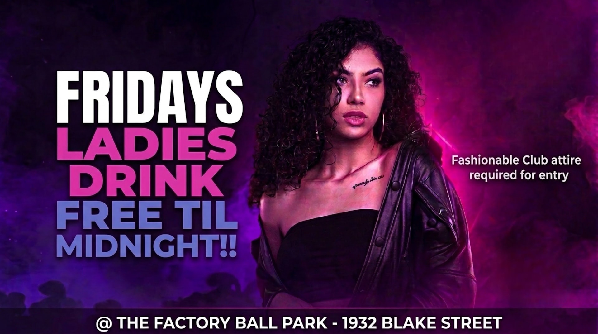 Ladies Night Free Drinks Pass!