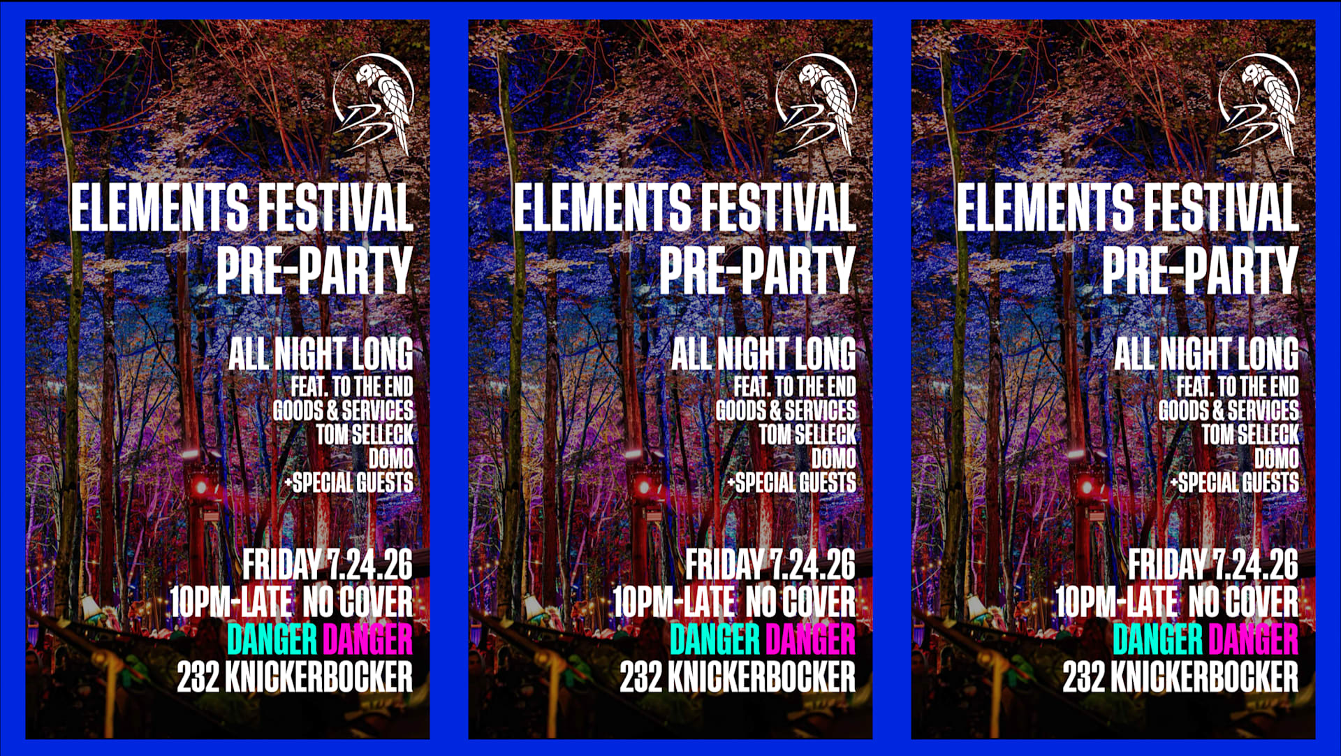 Elements Festival Pre-Party - All Night Long (Free W/ Rsvp)