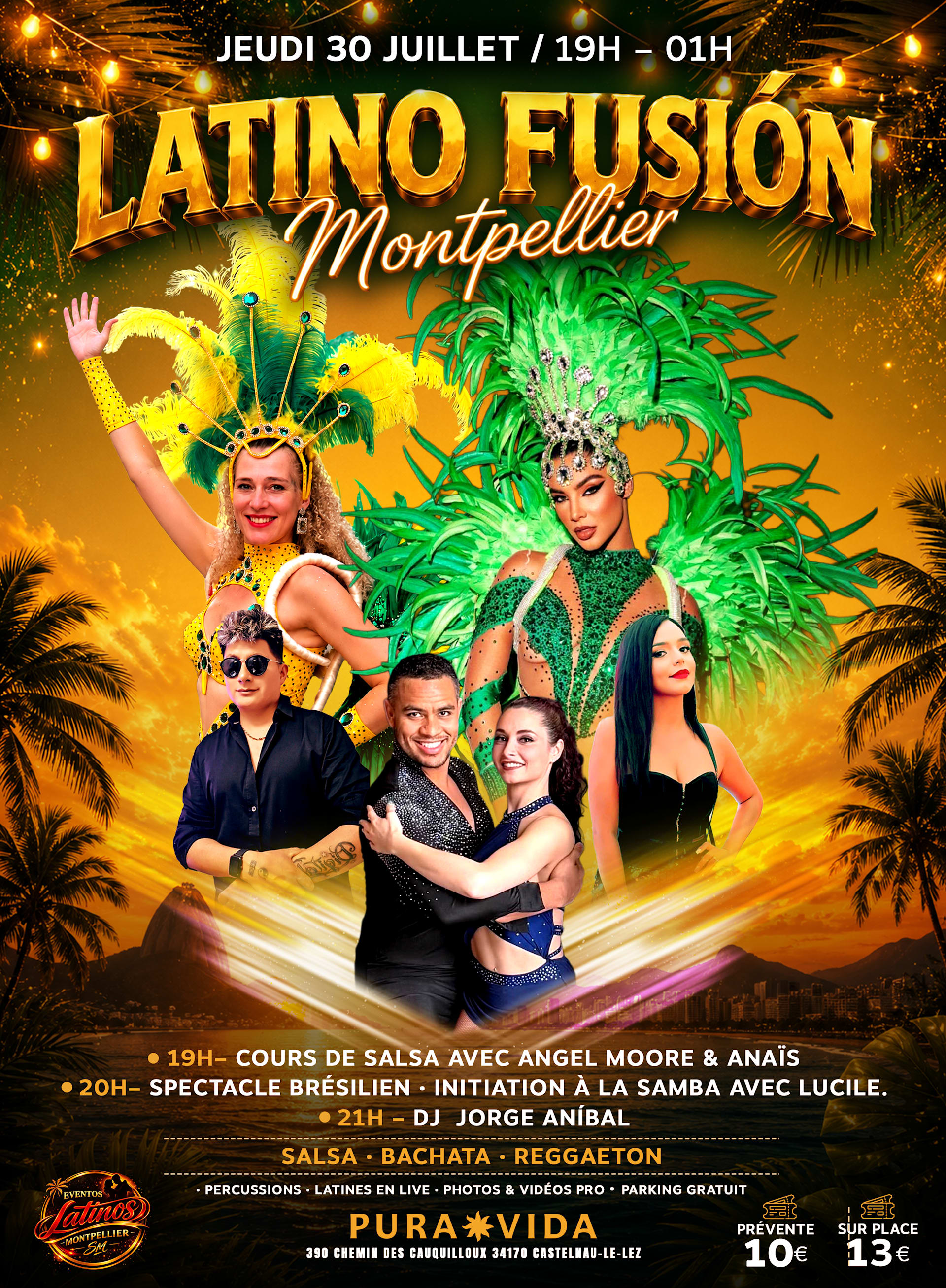 Latinofusion | Pura Vida Mtp•Cours Salsa•Show Brésilien • Dj