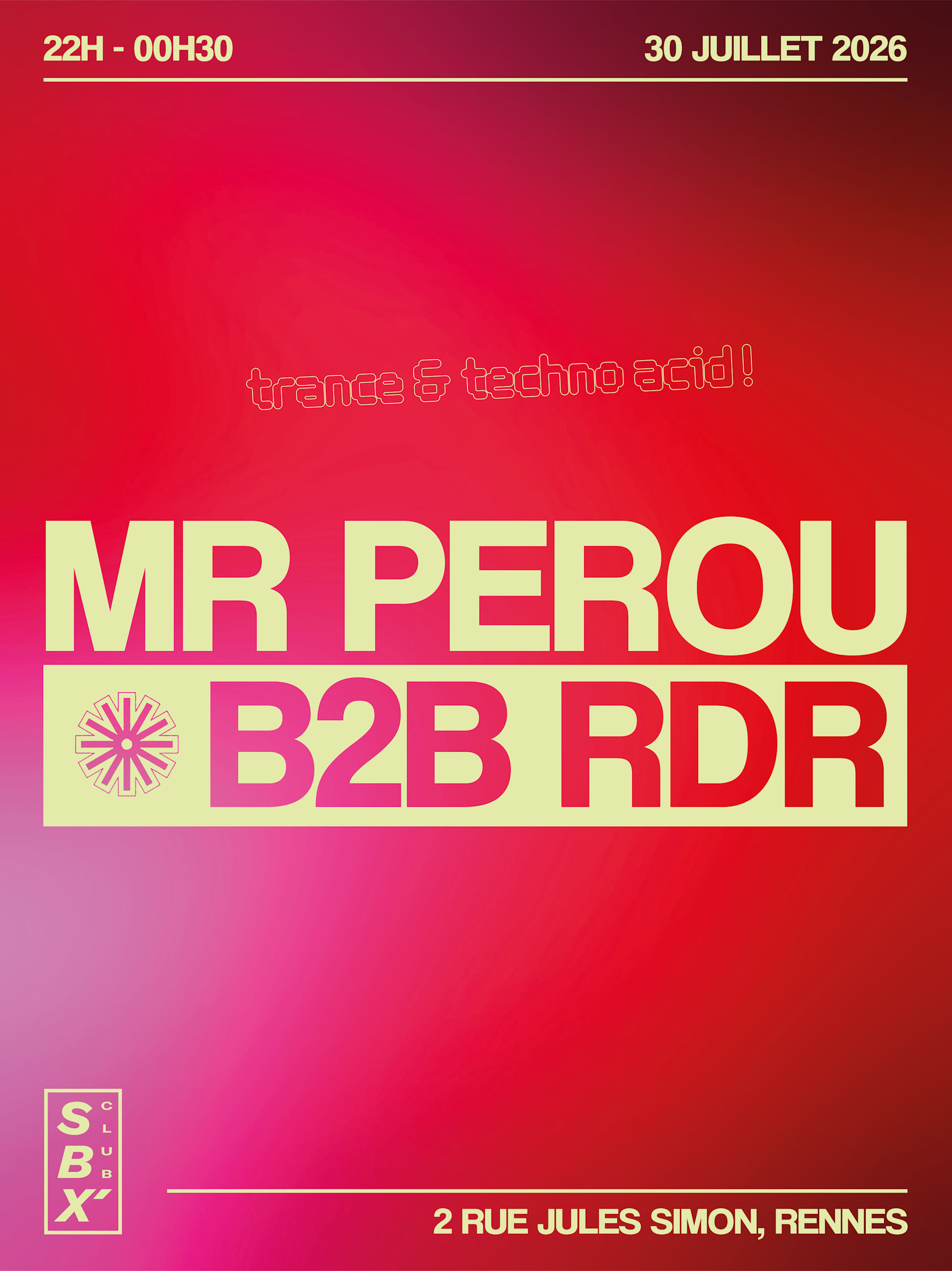 Sbx' Club · Rdr // Mr Perou