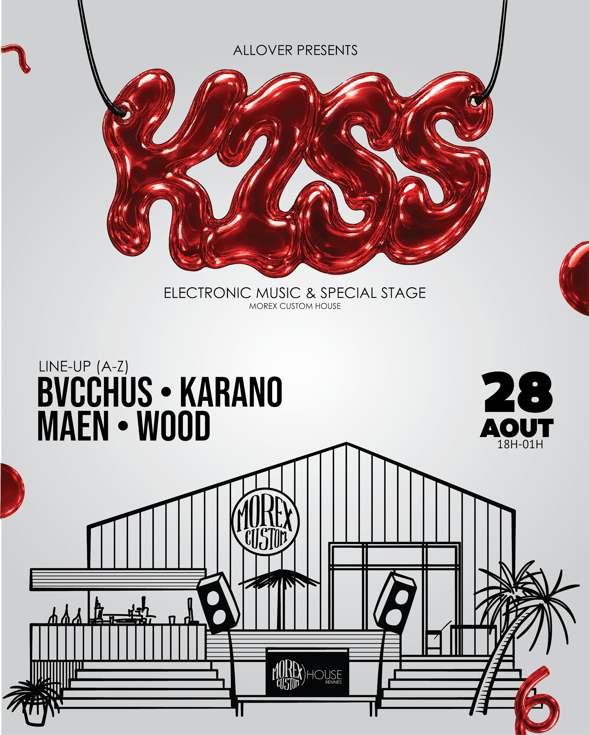 Kiss - L'open Air / Morex Custom House / Gratuit