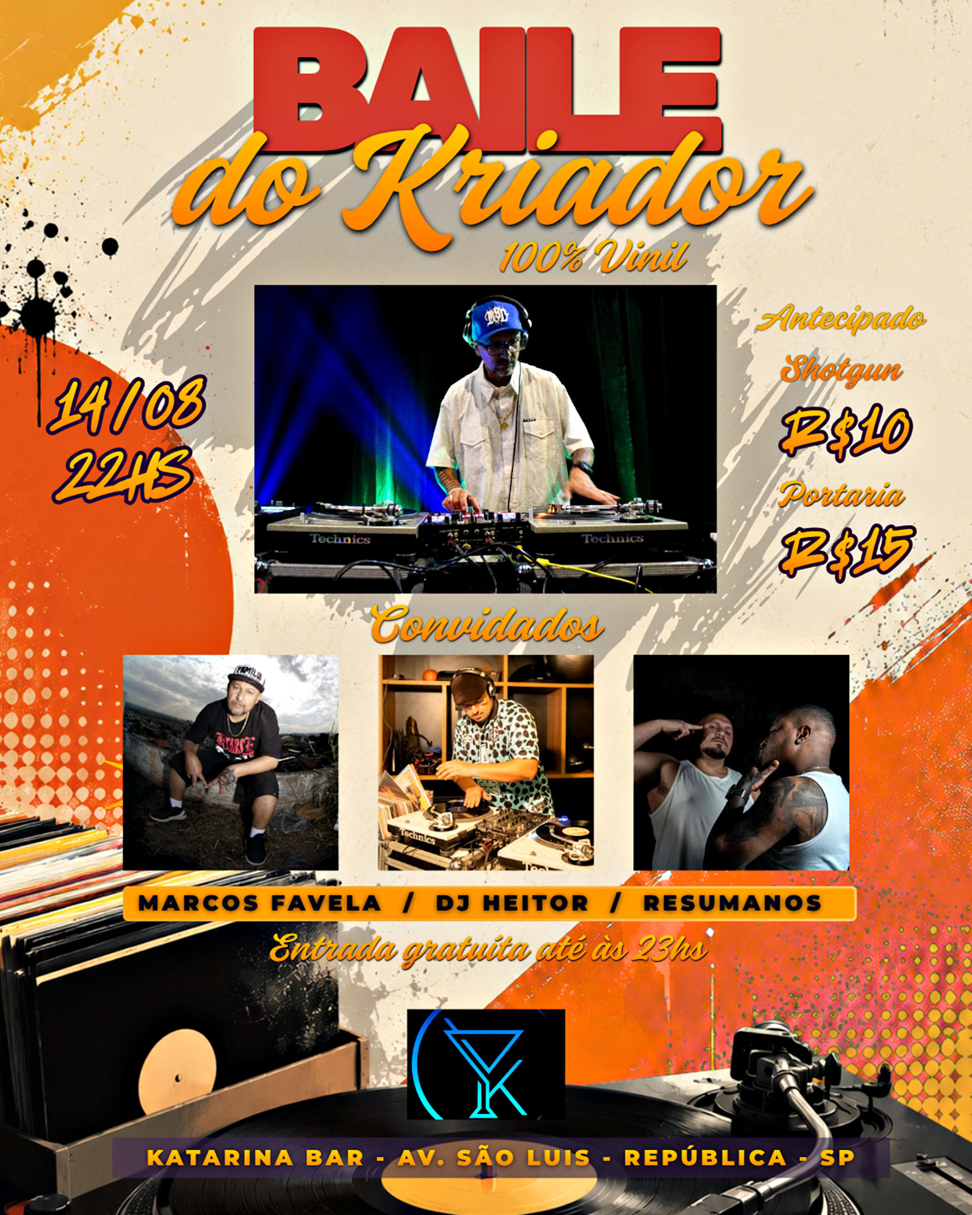 Baile Do Dj Kriador: 100% Vinil