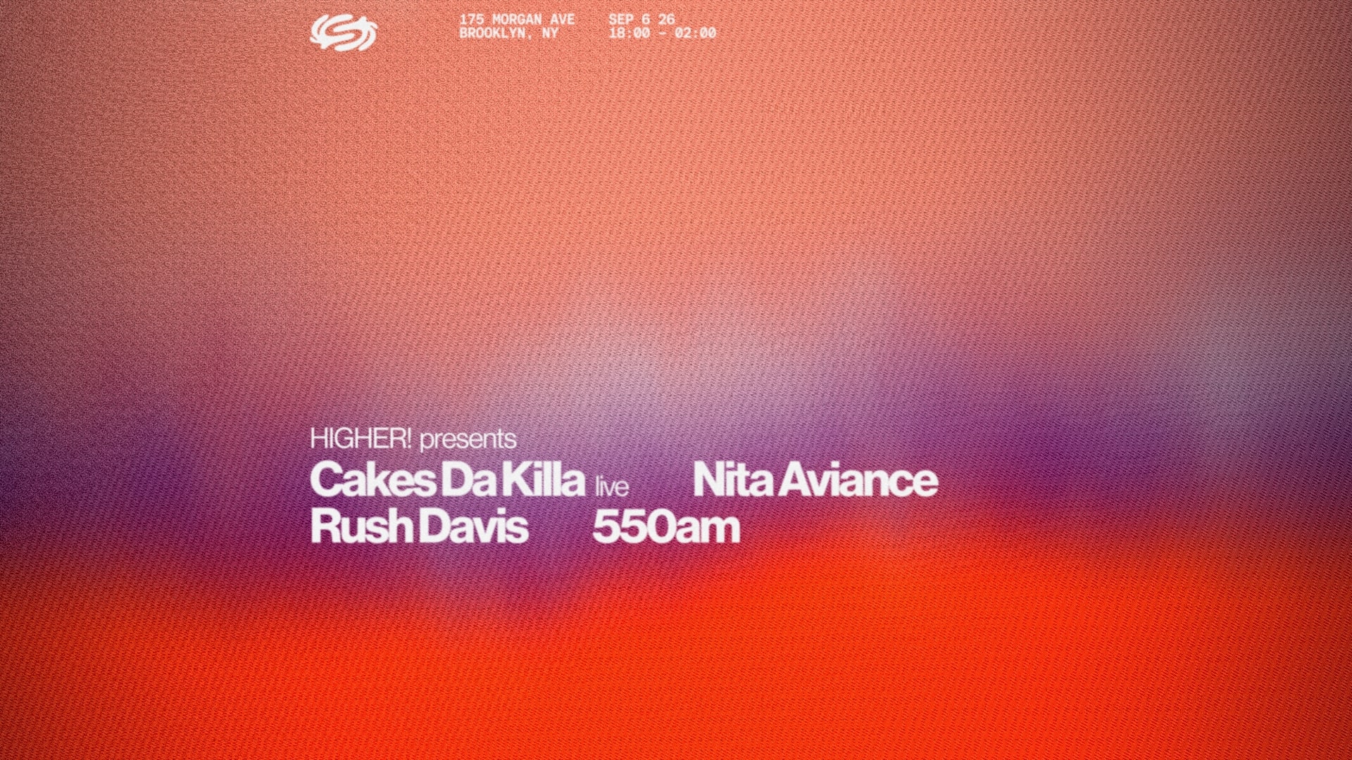 Higher!:Nita Aviance, Cakes Da Killa Live, Rush Davis, 550am