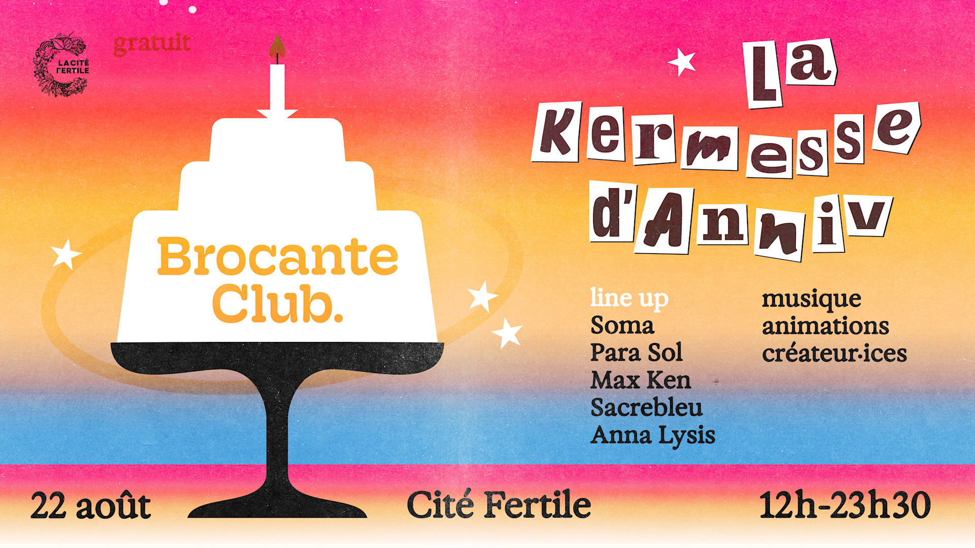 Brocante Club : La Kermesse D'anniversaire