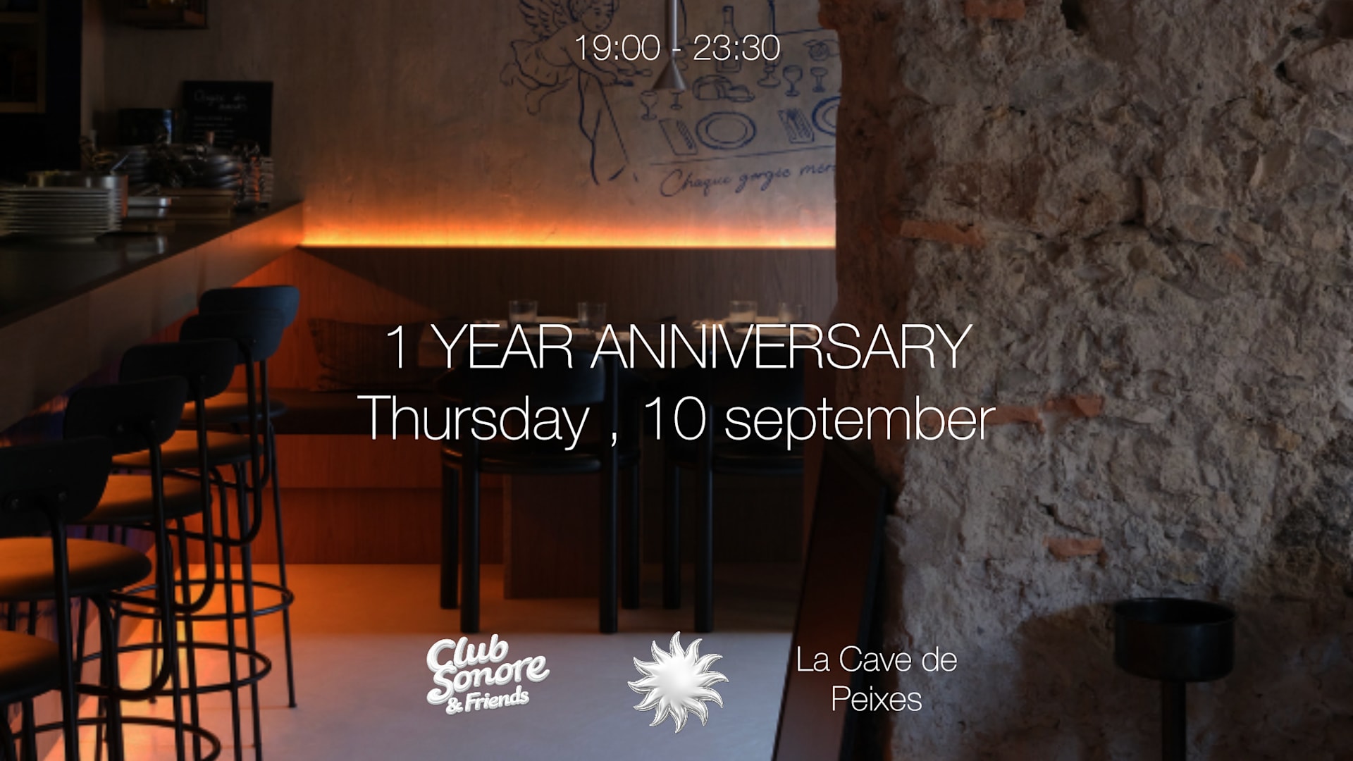 1 Year Anniversary-La Cave De Peixes X Club Sonore-10 Sept