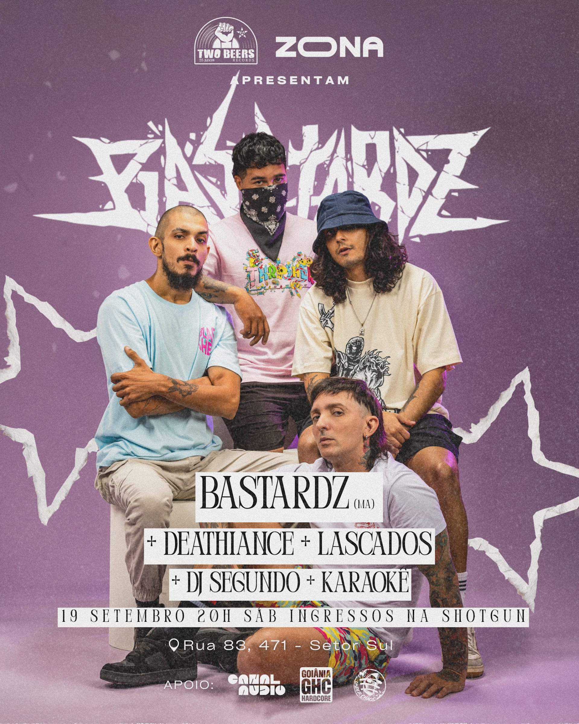 Zona & Tbontb Apresentam: Bartardz / Lascados / Dethiance