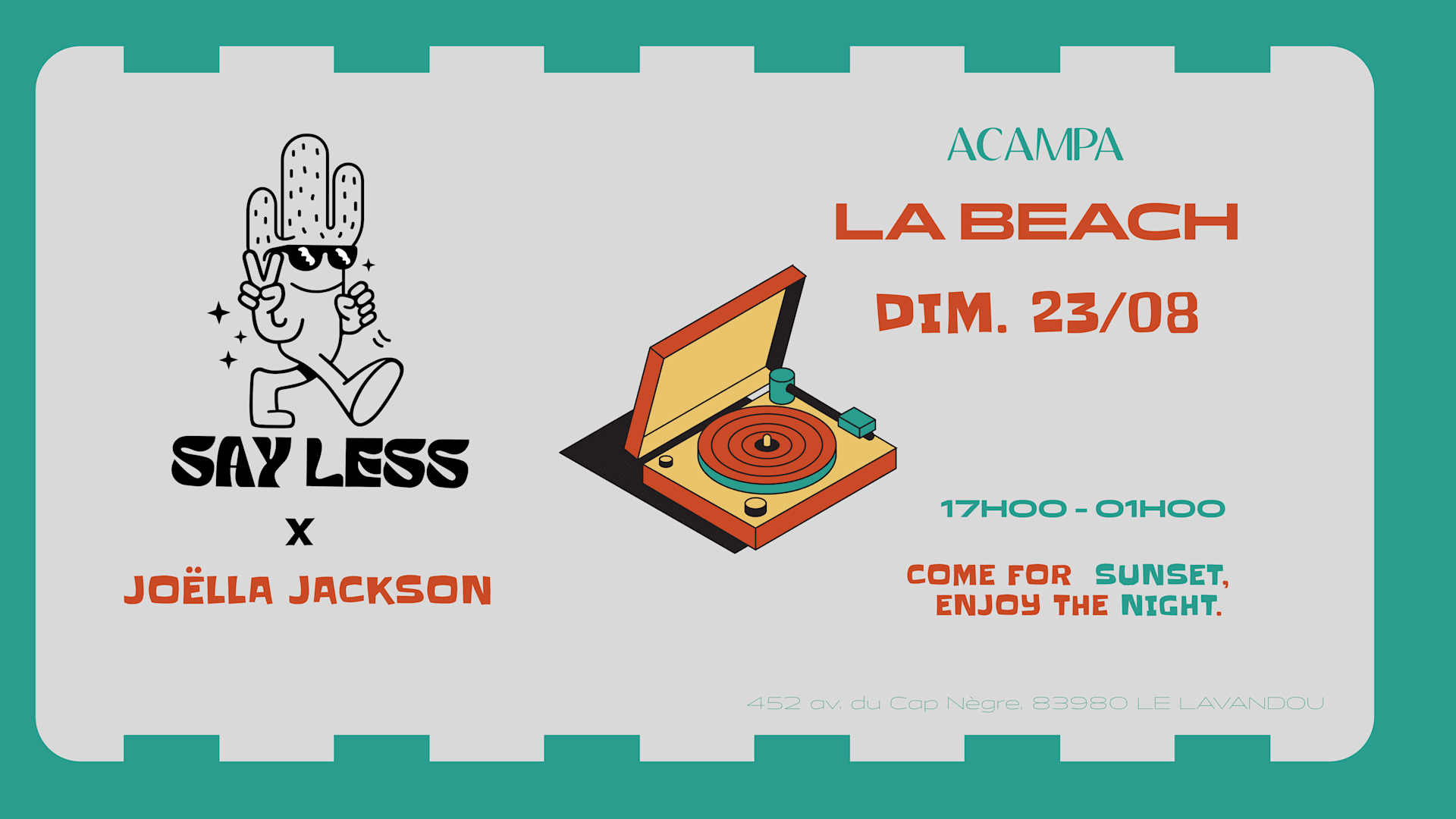 Say Less X Acampa 23-08