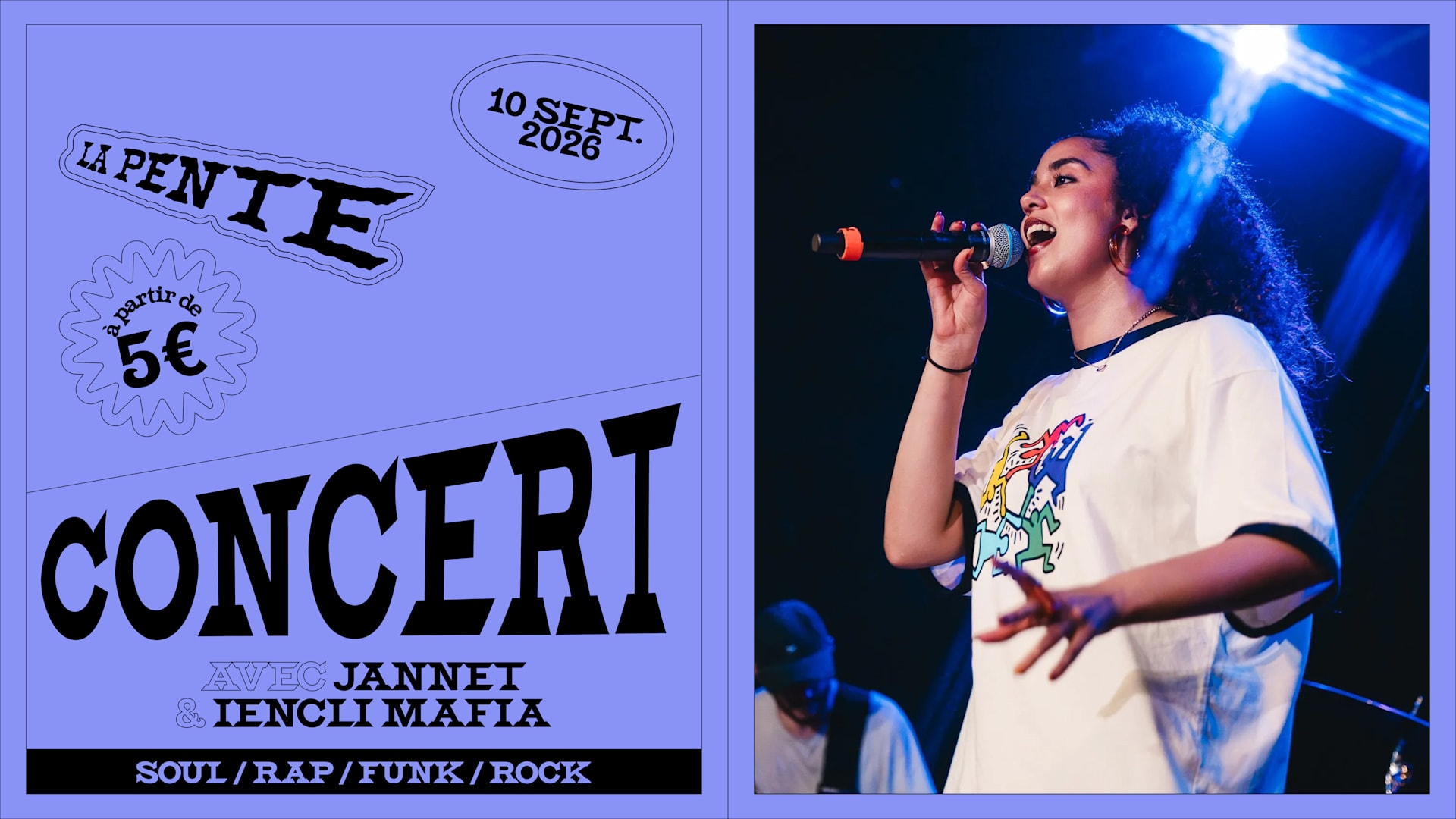 Concert : Jannet & Iencli Mafia [Funk / Soul / Rap / Rock]