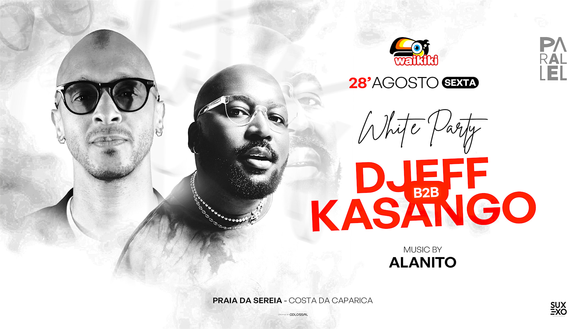 White Party - Djeff B2b Kasango - 28/08 Waikiki- Suxexo Prod