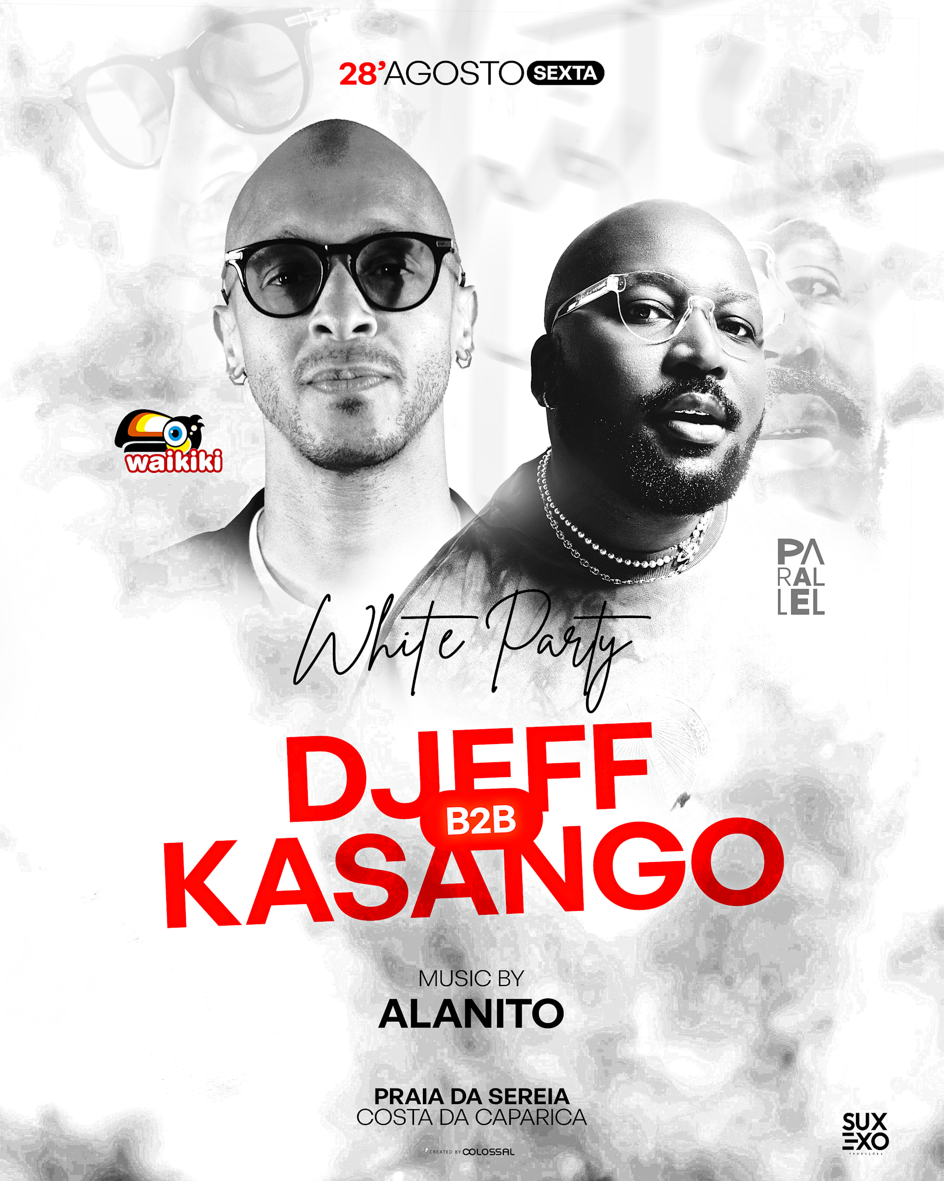 White Party - Djeff B2b Kasango - 28/08 Waikiki- Suxexo Prod