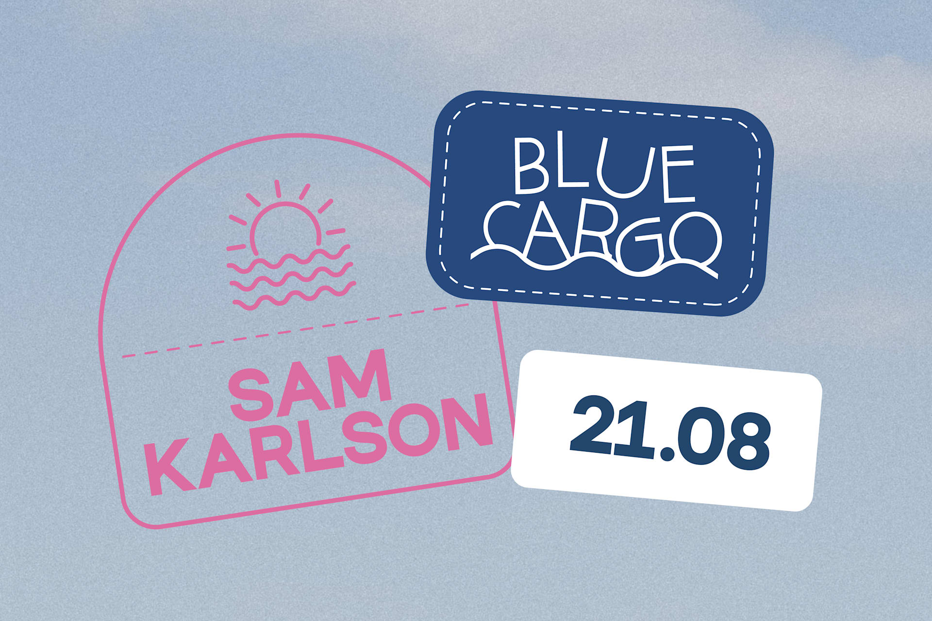 Blue Cargo Invite Sam Karlson