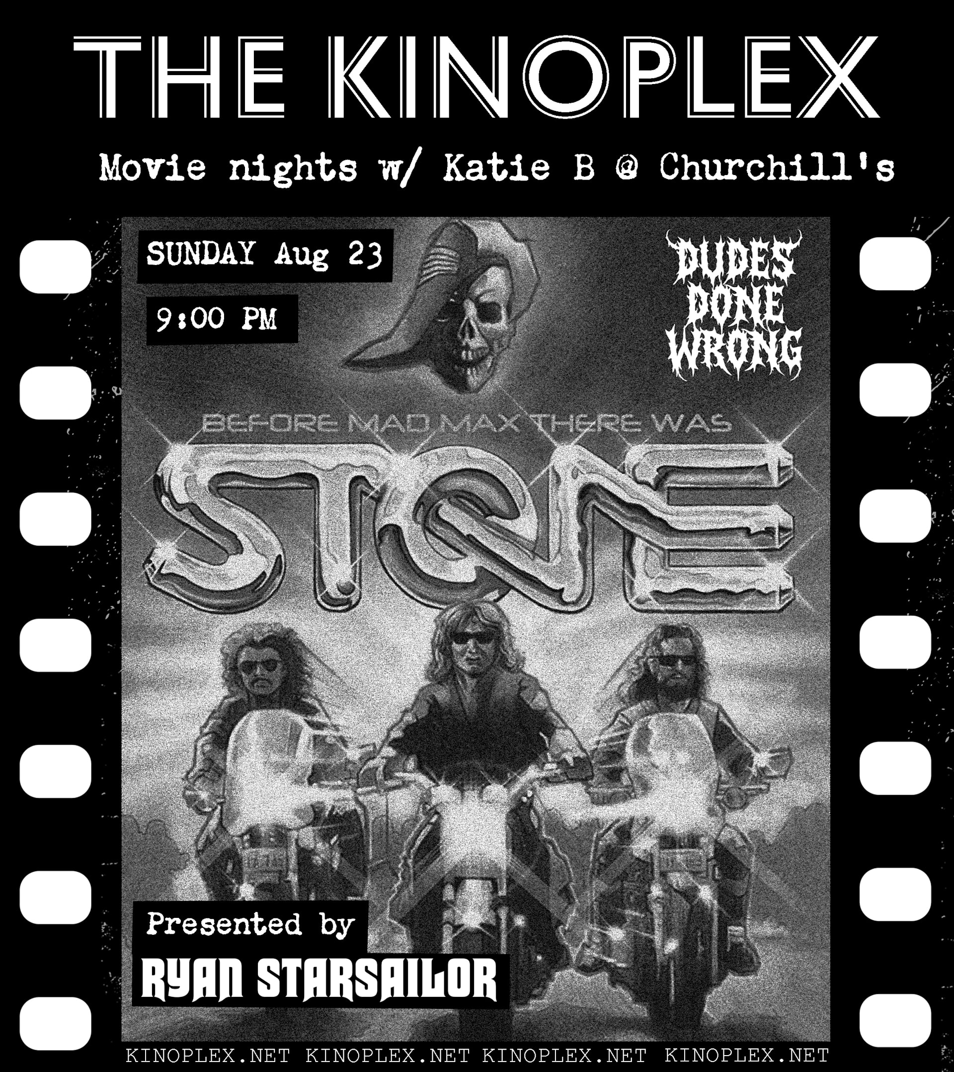 Kinoplex X Dudes Done Wrong Movie Night: Stone (1974)