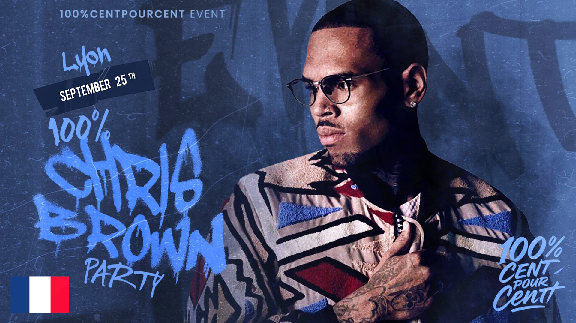 100% Chris Brown Party In Lyon !!